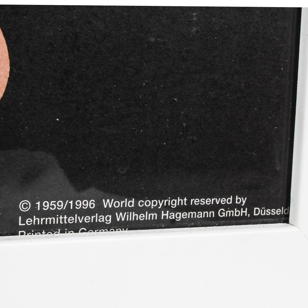 Offset Lithograph Poster of Human Anatomy