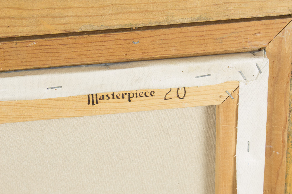 W. Larson Oil Painting Hunting Scene