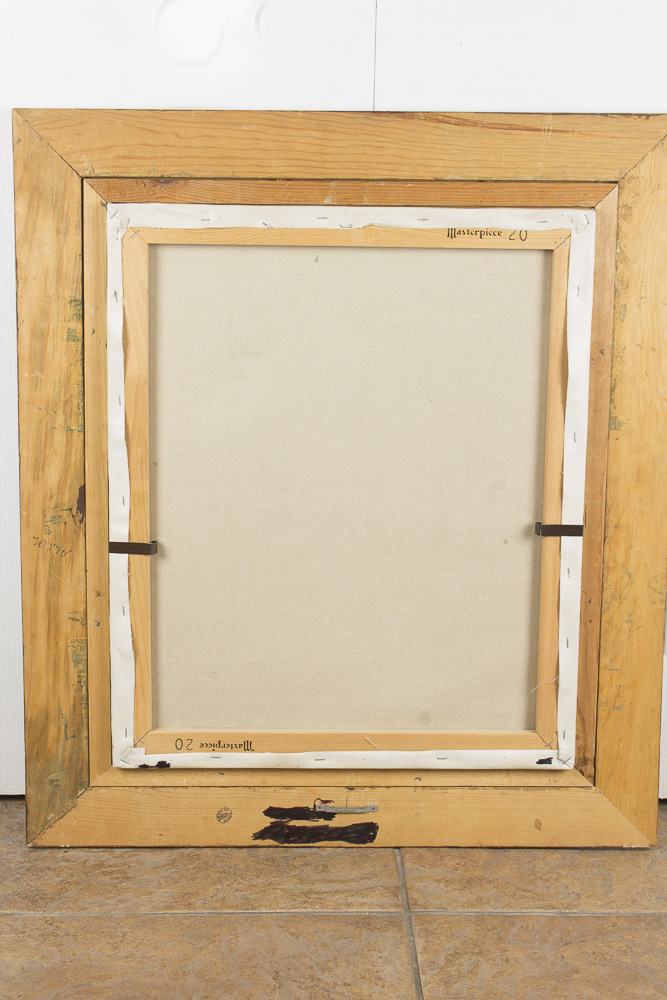 W. Larson Oil Painting Hunting Scene