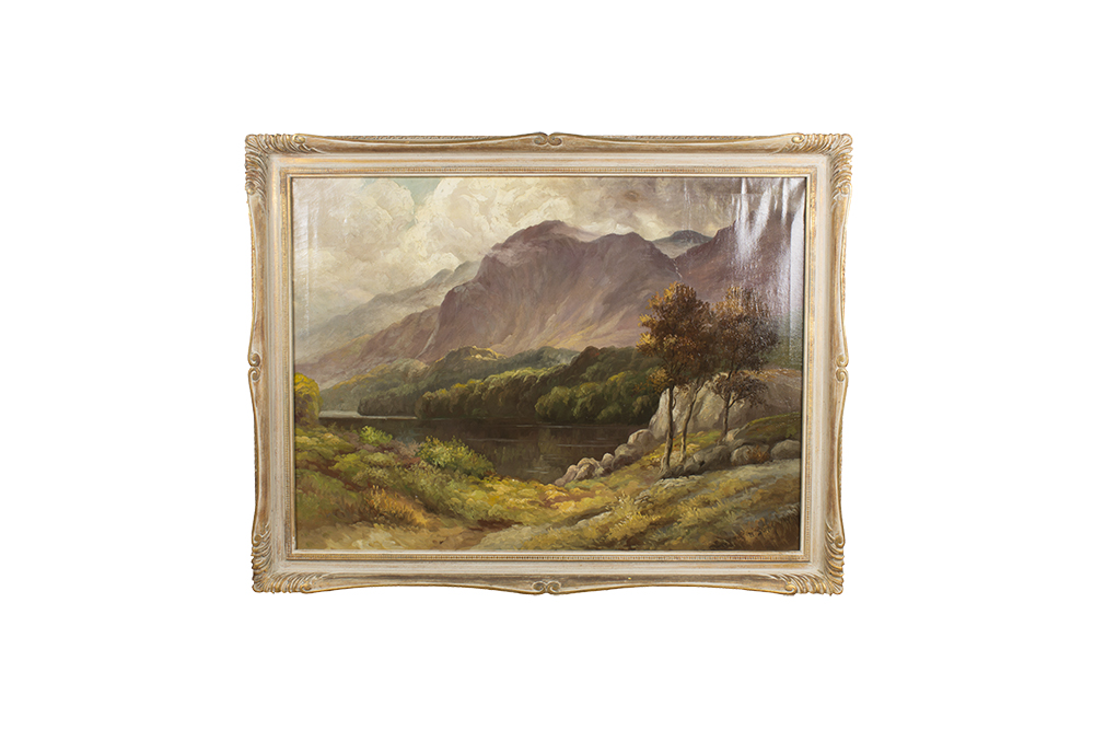 E. Sutton Oil Painting Landscape