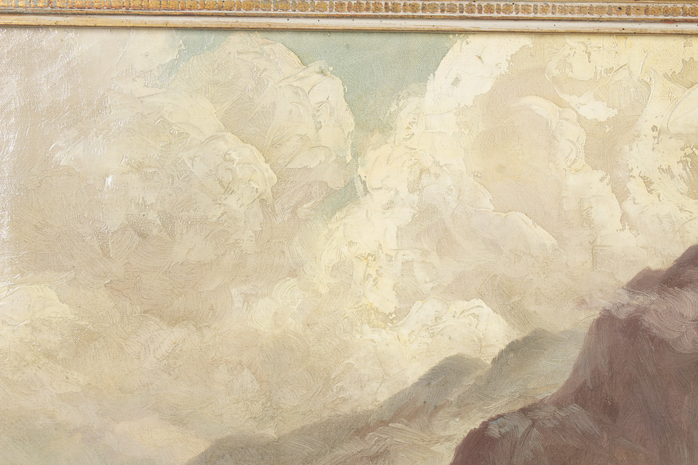 E. Sutton Oil Painting Landscape