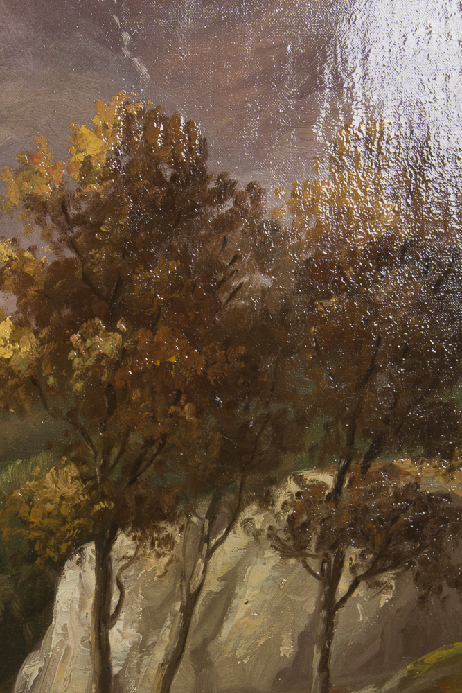 E. Sutton Oil Painting Landscape