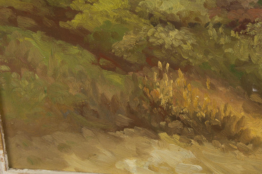 E. Sutton Oil Painting Landscape