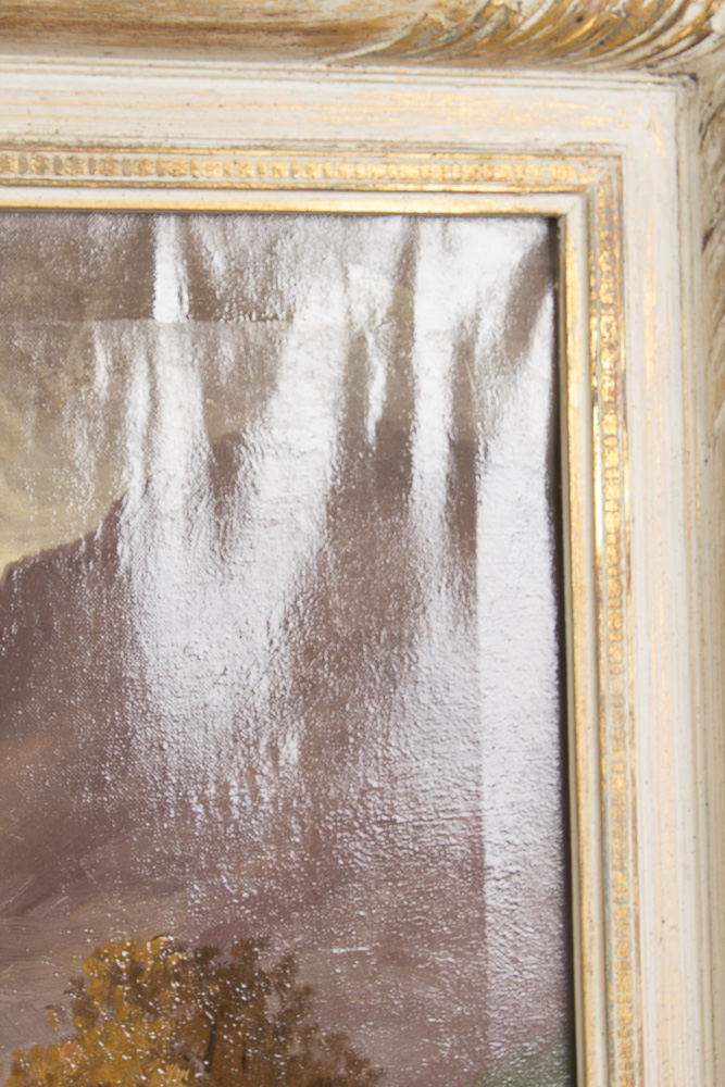 E. Sutton Oil Painting Landscape