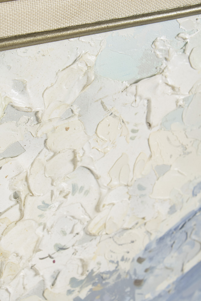 J. Gaston Oil Painting of Parisian Scene