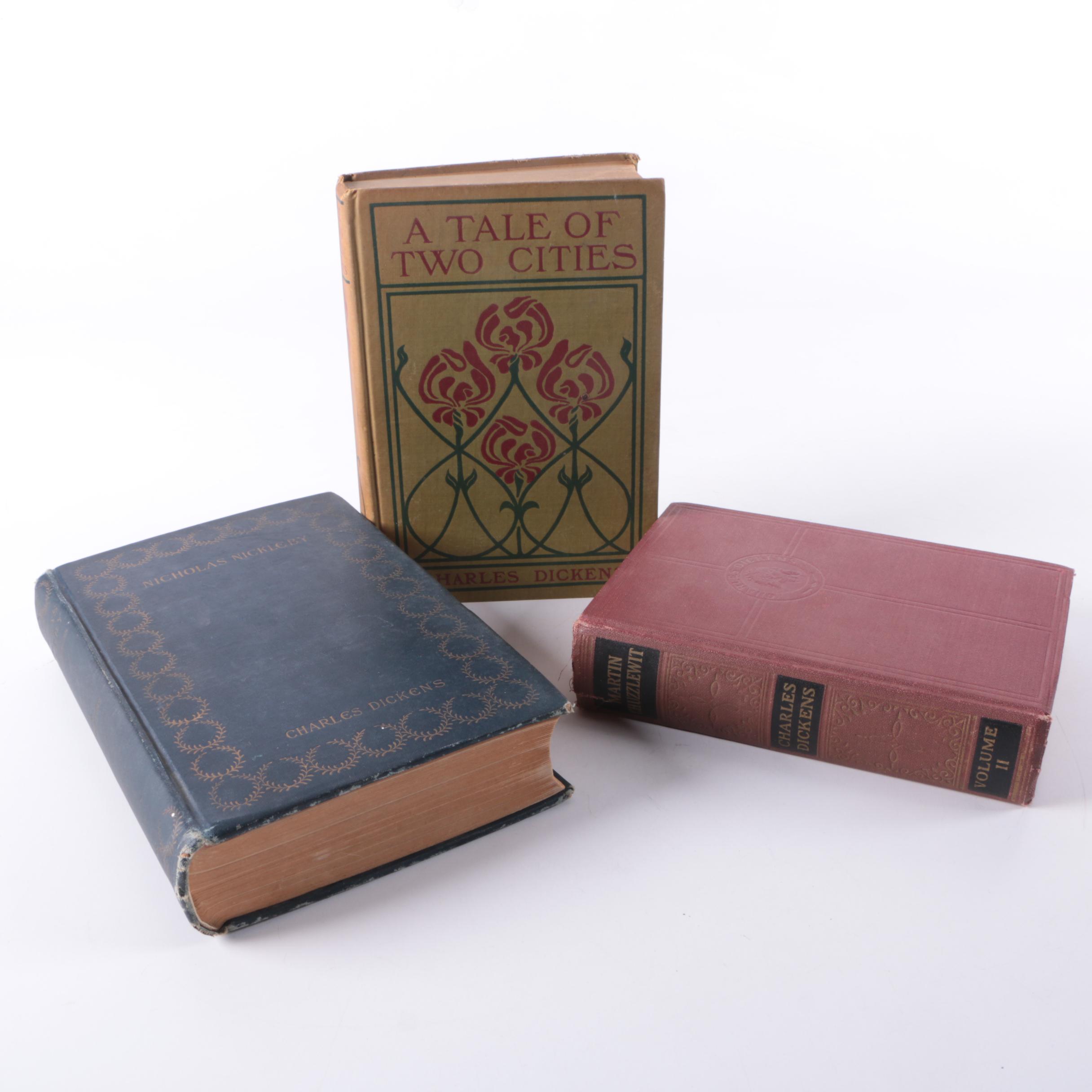 Antique Collection of Works by Charles Dickens