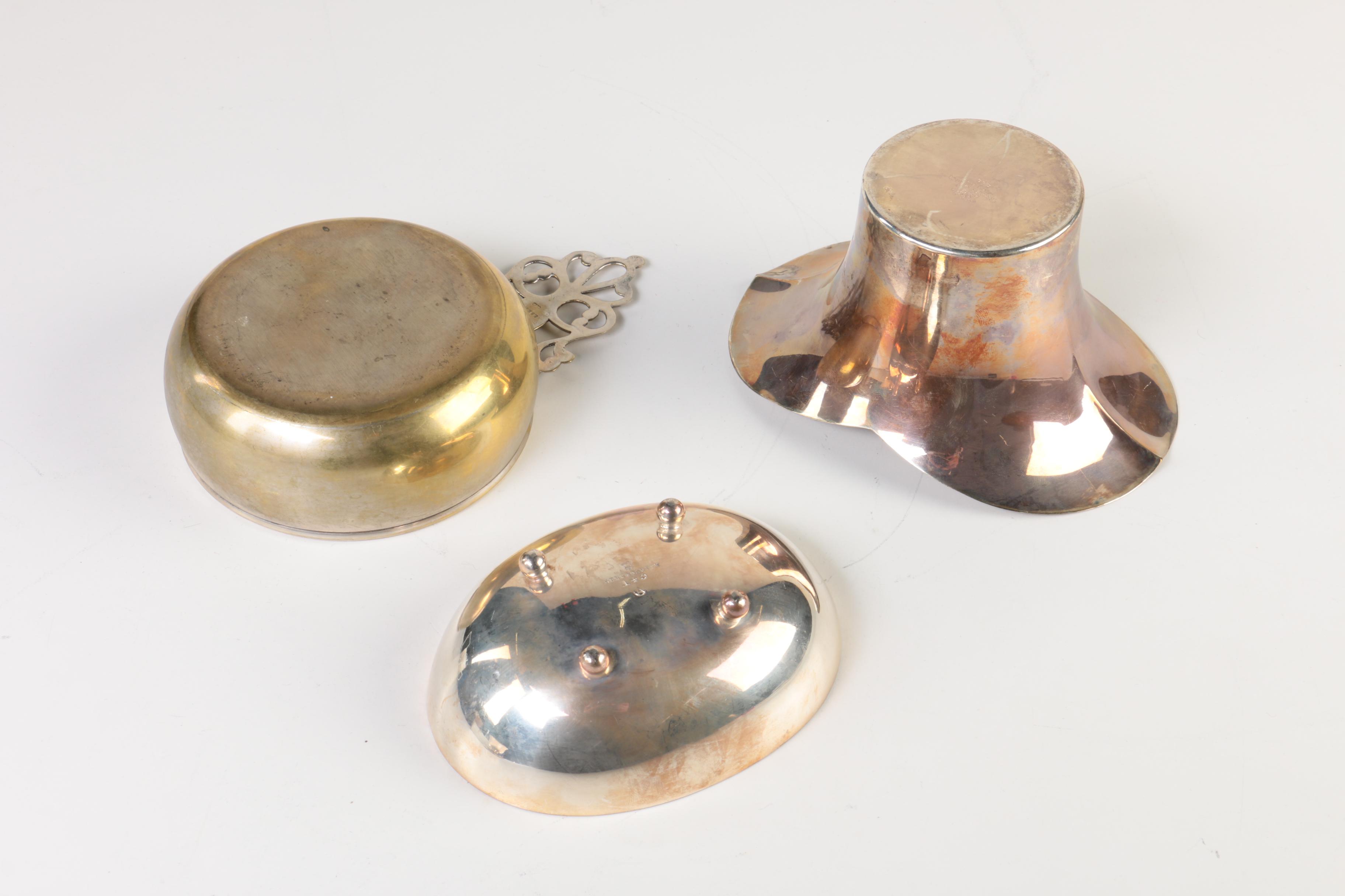 Reed & Barton Silver Plate Paul Revere Bowl with Purple Enamel and More