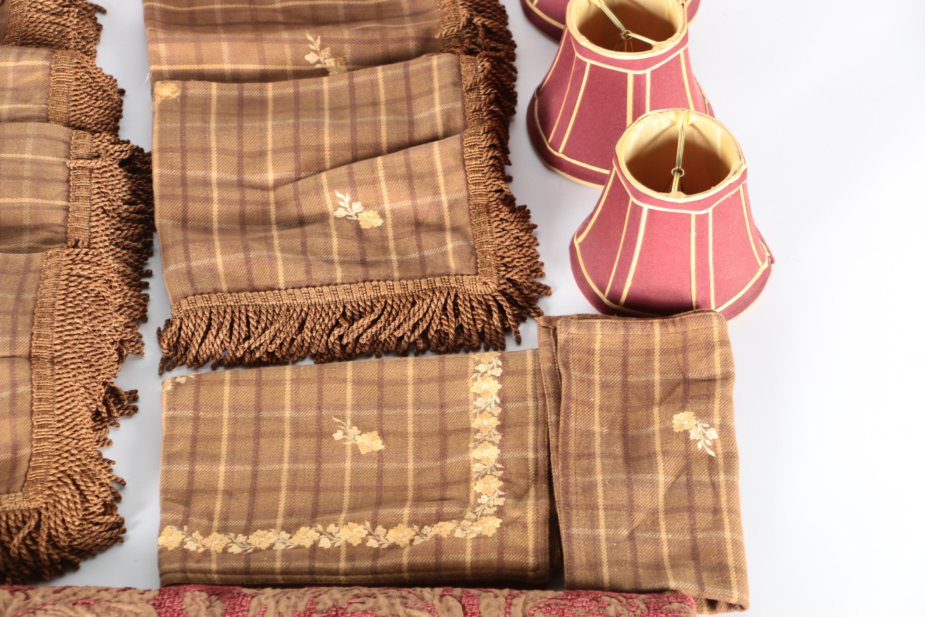 Lamp Shades, Napkins, and a Table Runner Runner