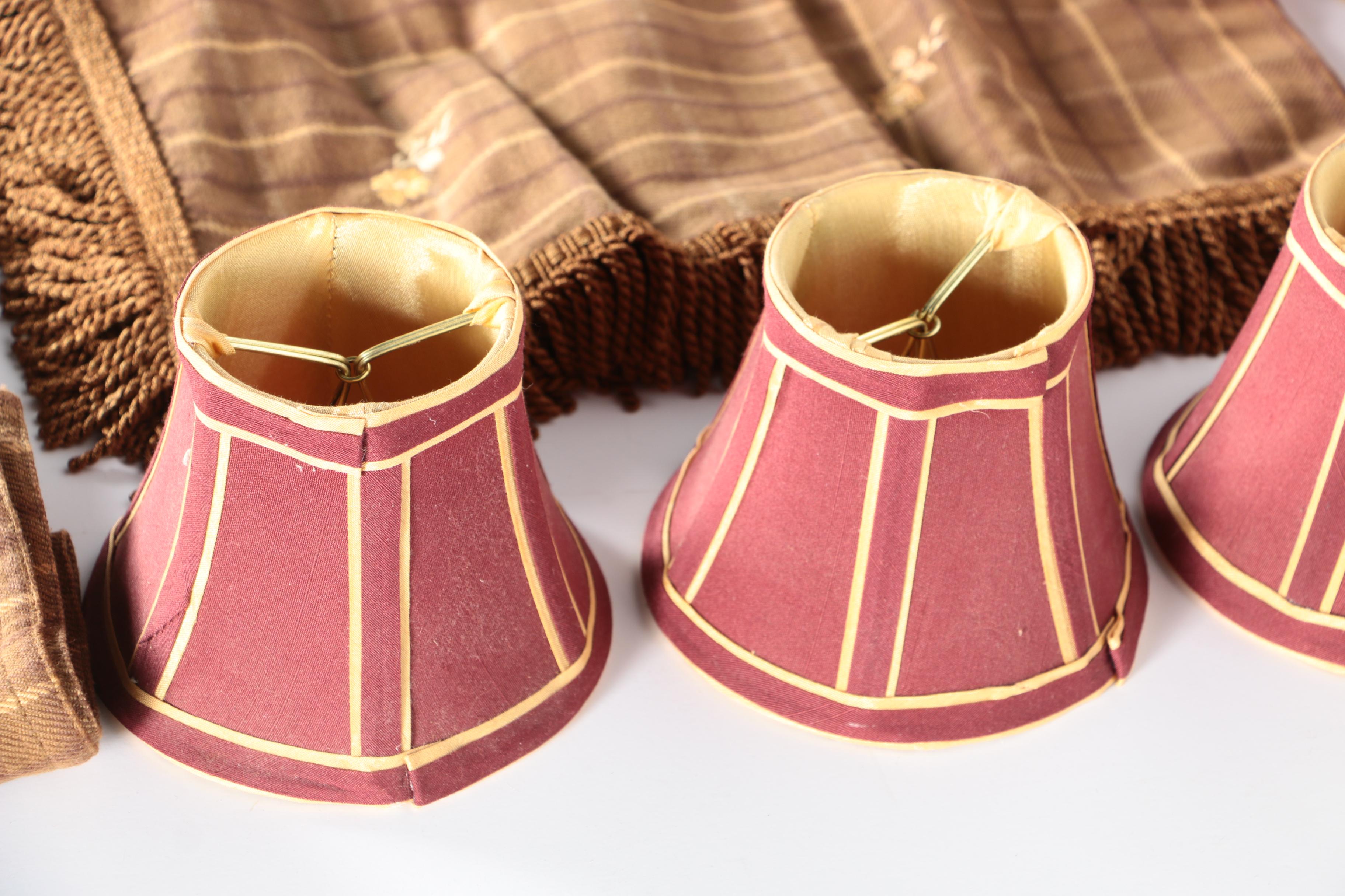 Lamp Shades, Napkins, and a Table Runner Runner