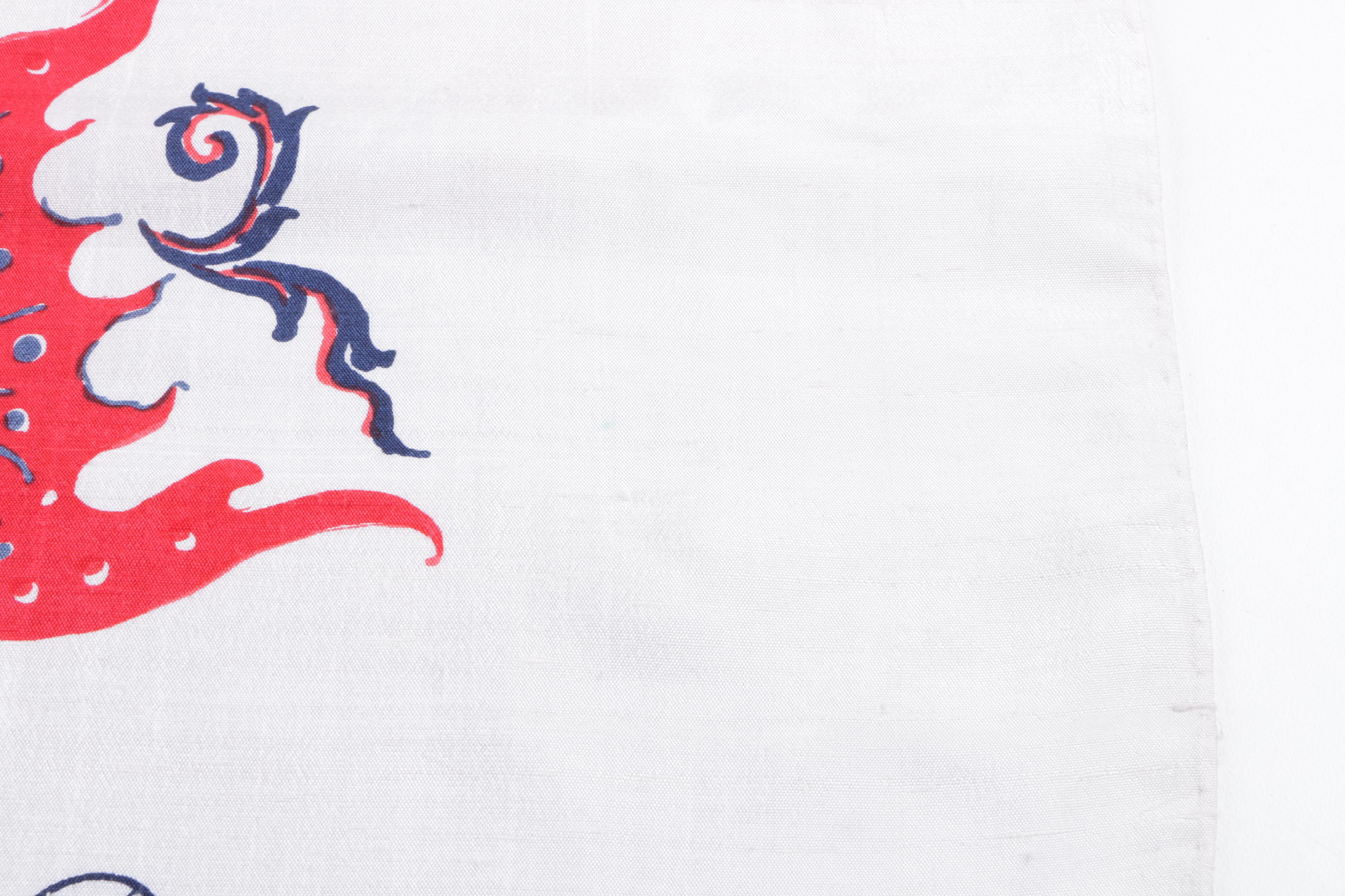 Jim Thompson Dragon Print Silk Scarf