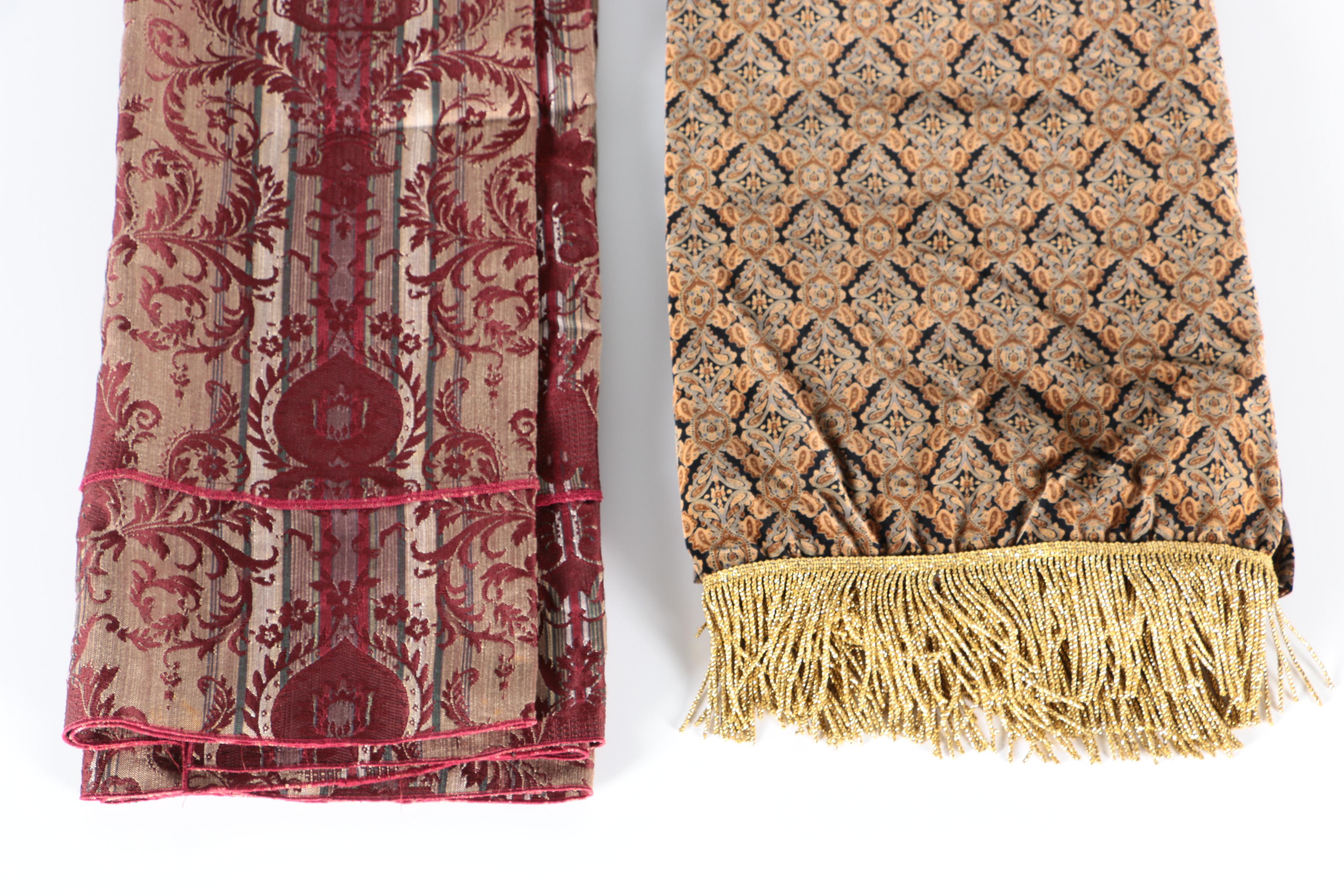 Assorted Damask Style Linens