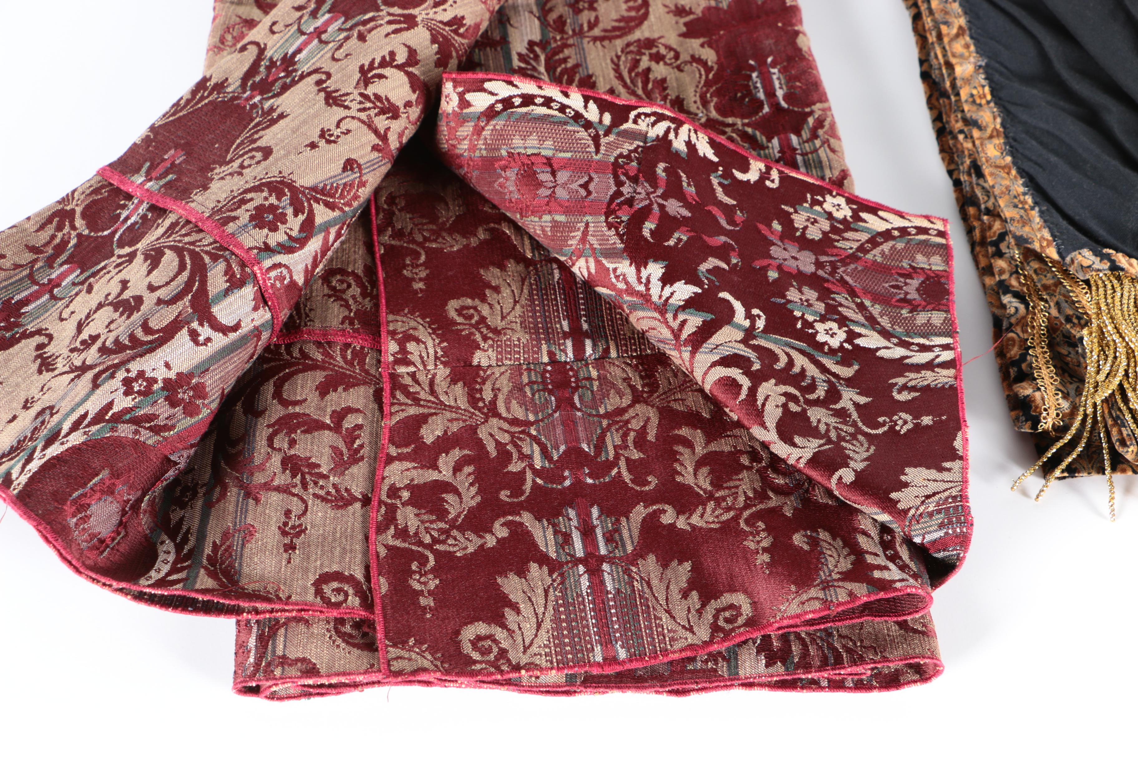 Assorted Damask Style Linens