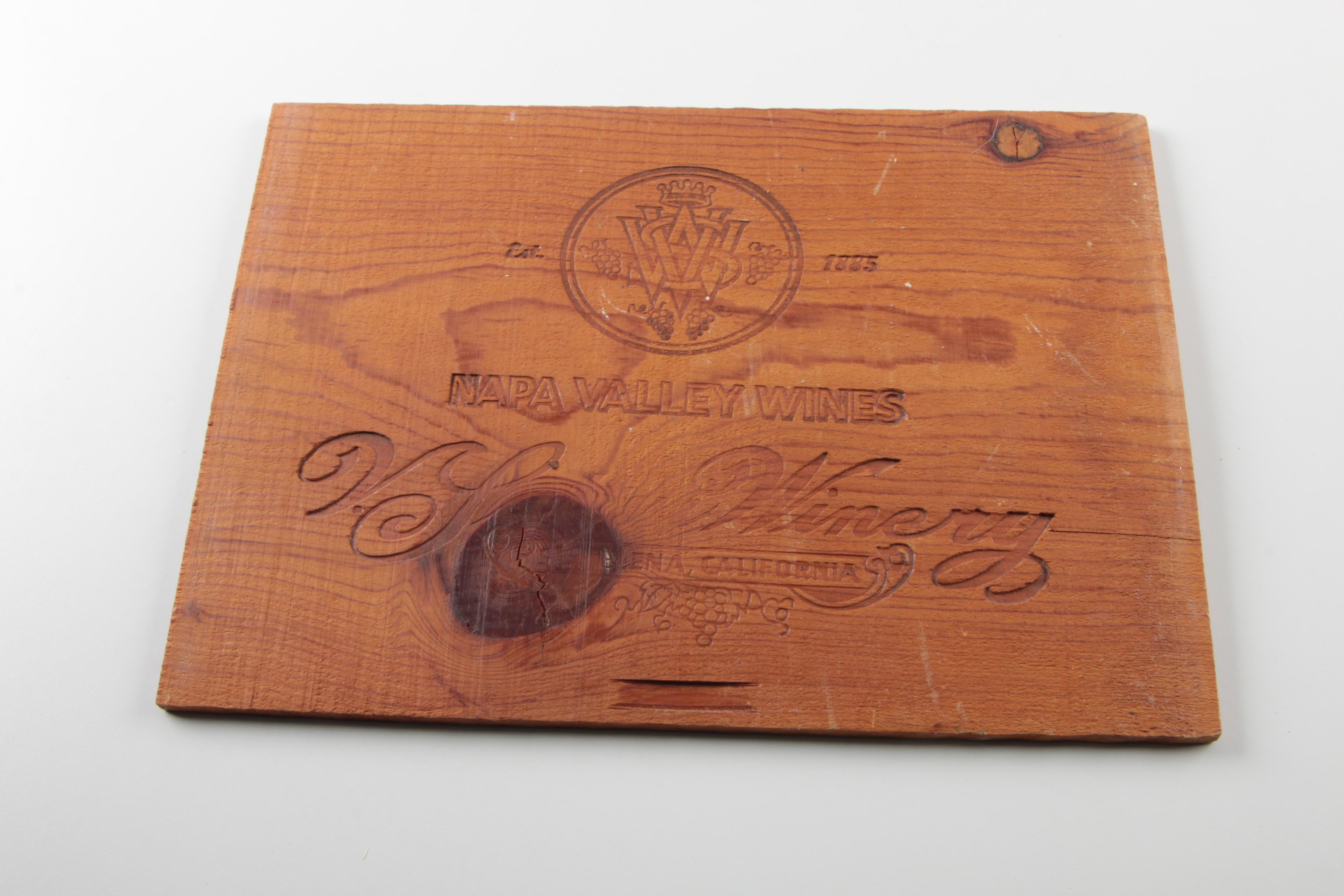 Vintage Napa Valley Winery Box