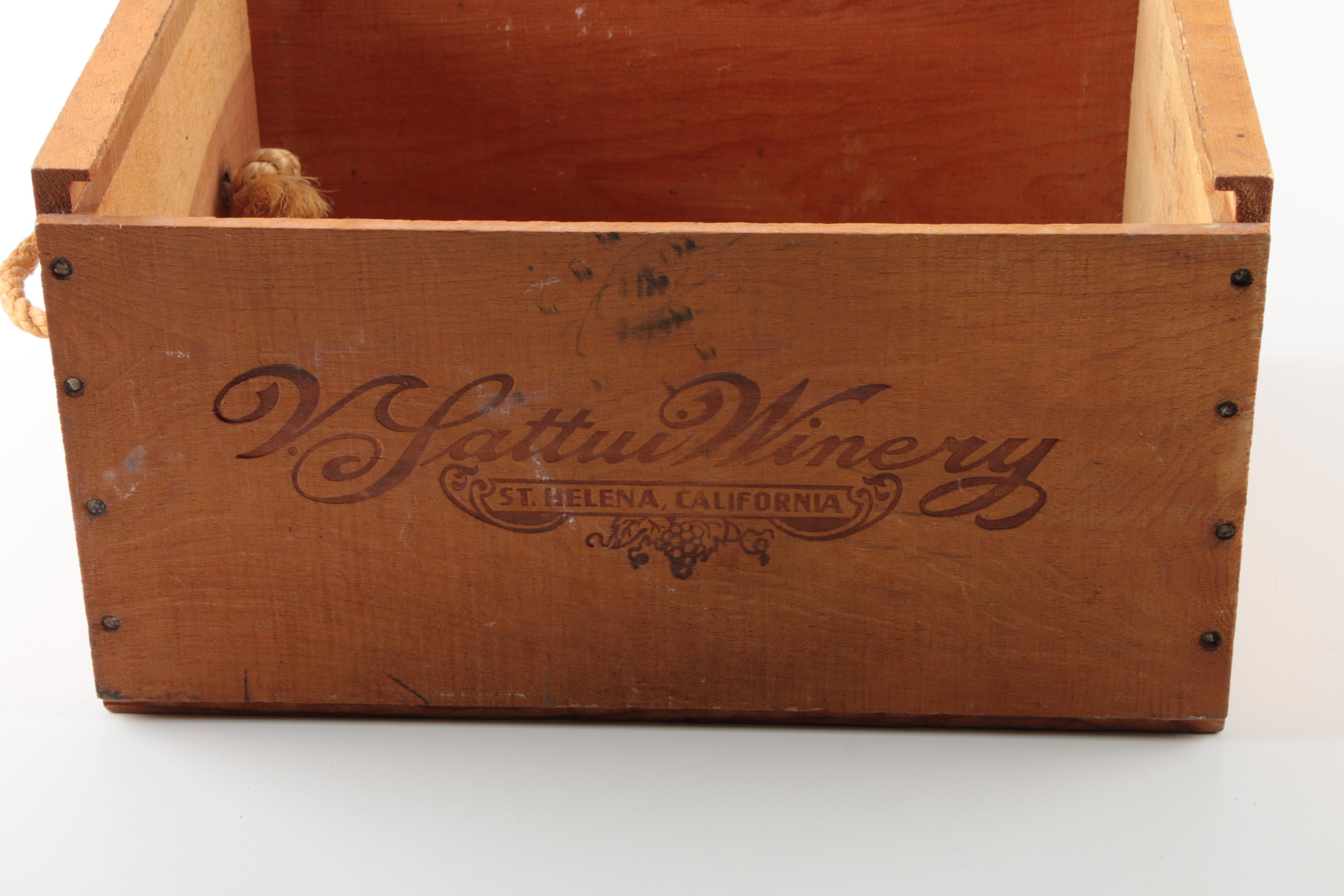 Vintage Napa Valley Winery Box