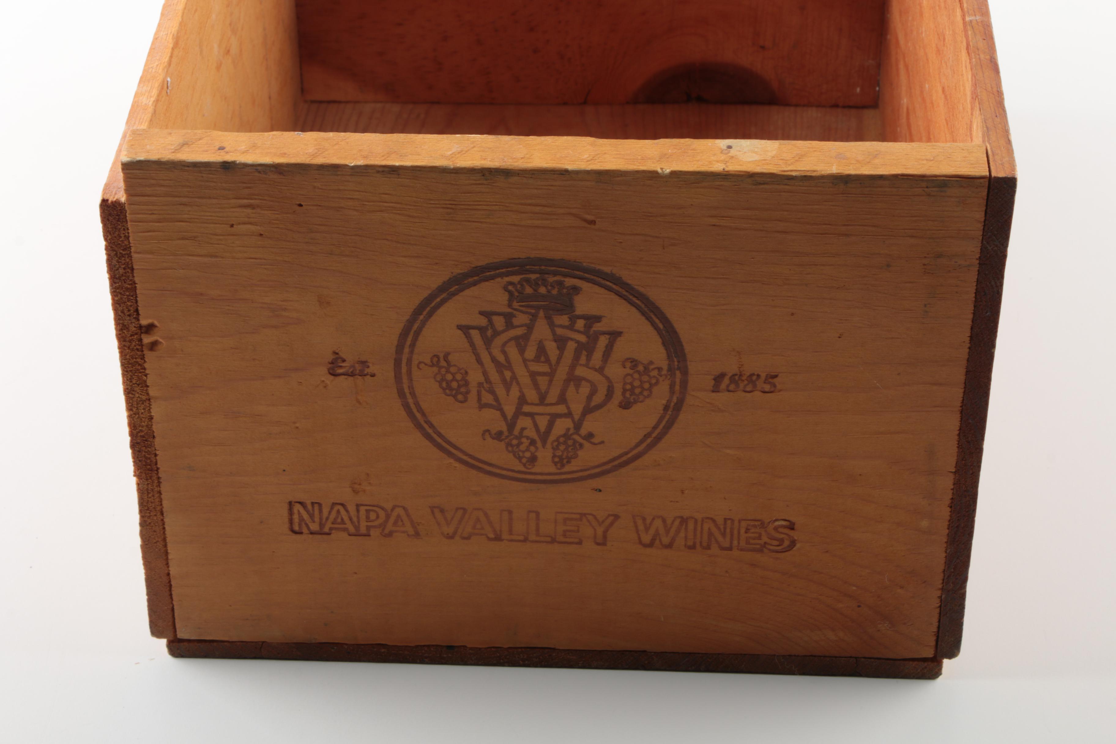 Vintage Napa Valley Winery Box