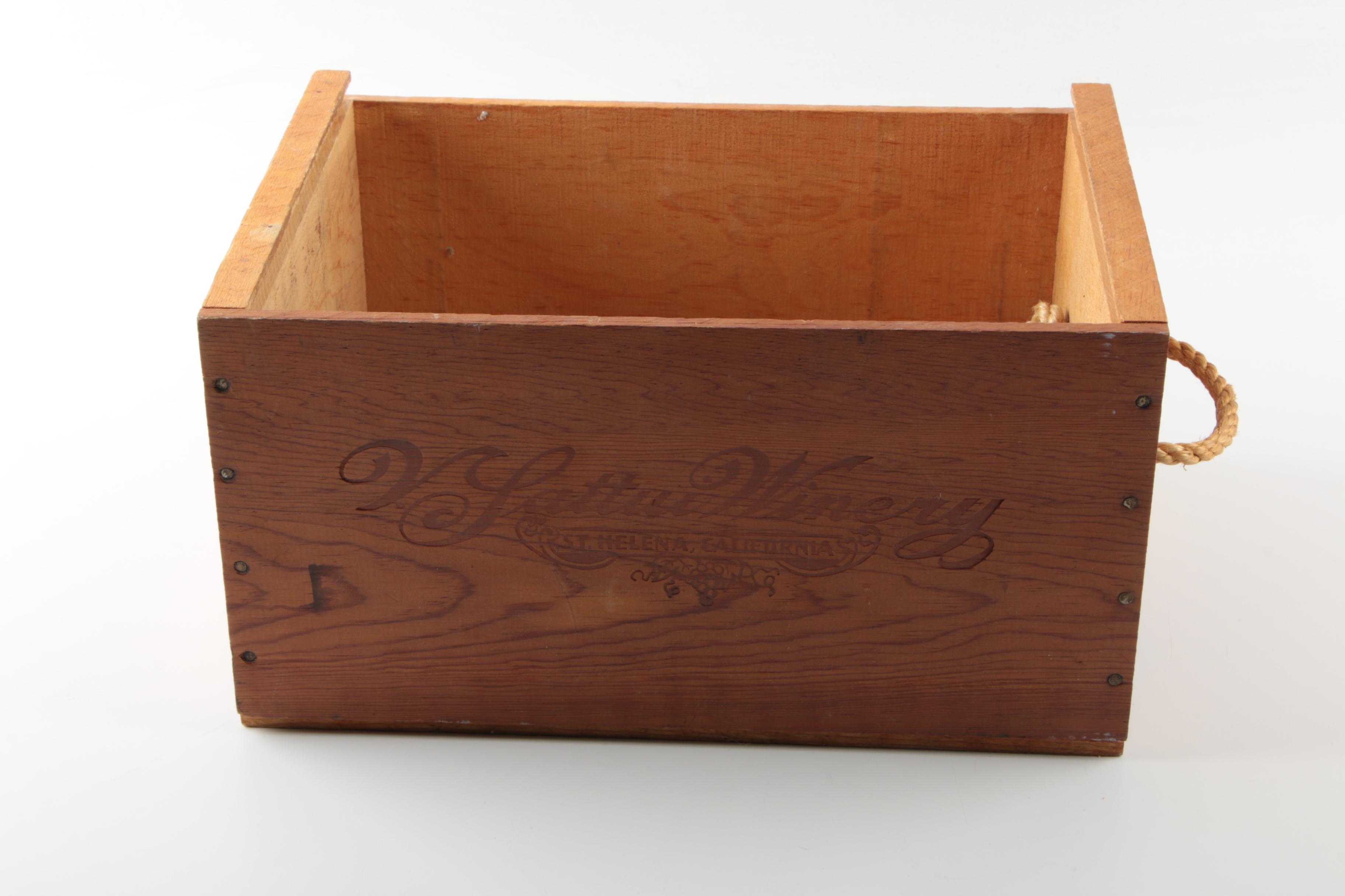 Vintage Napa Valley Winery Box