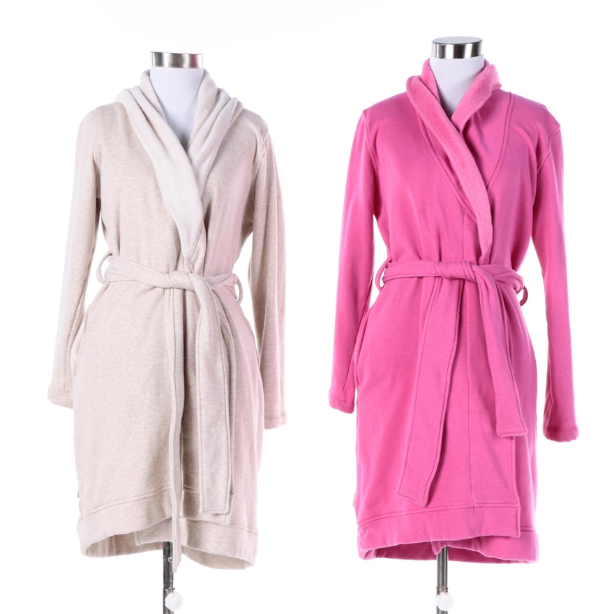 Women's Ugg Australia Beige and Pink Robes