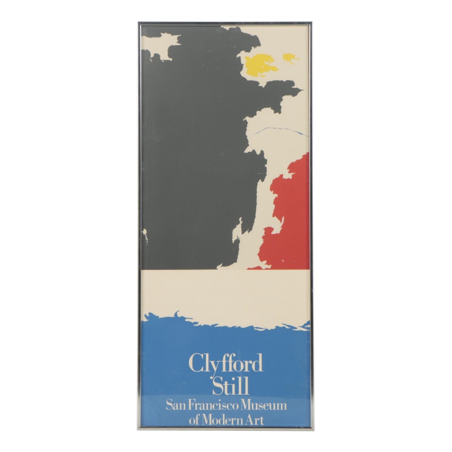 San Francisco Museum of Modern Art Exhibition Poster After Clyfford Still