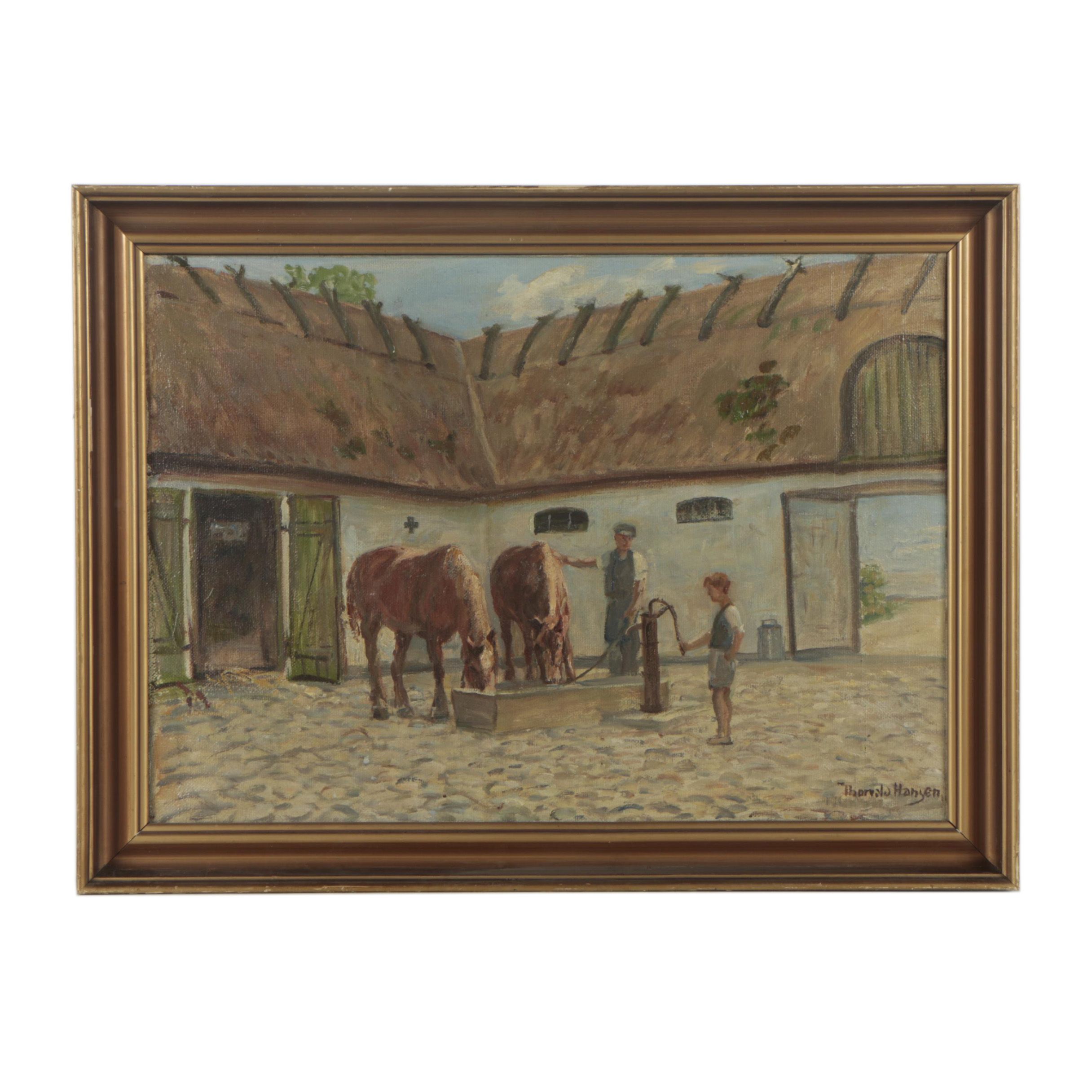 Thorvald Hansen Oil Painting