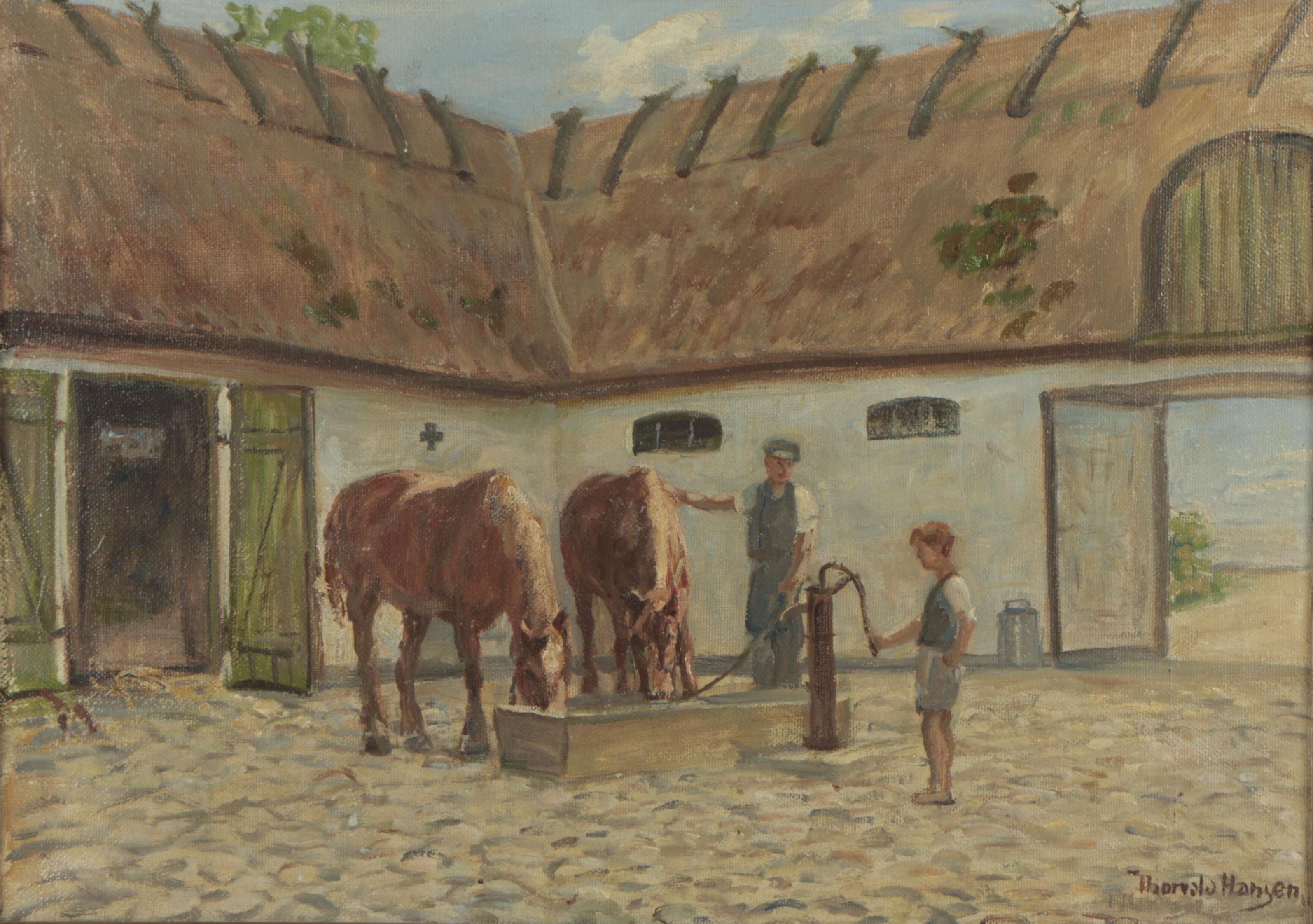 Thorvald Hansen Oil Painting