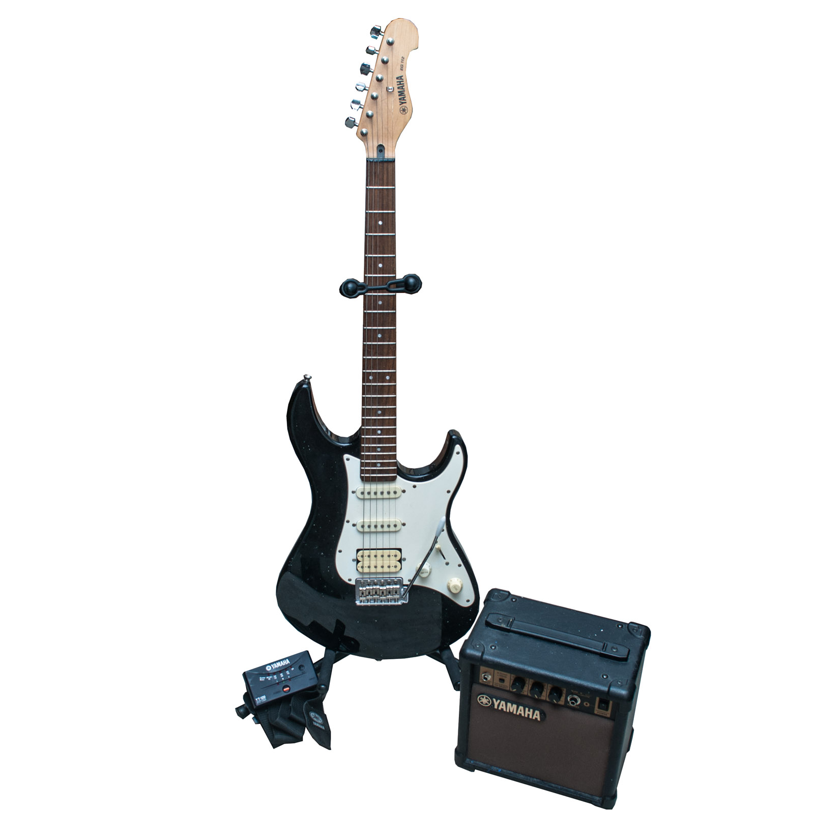 Yamaha EG 112 Electric Guitar with Amp and Stand