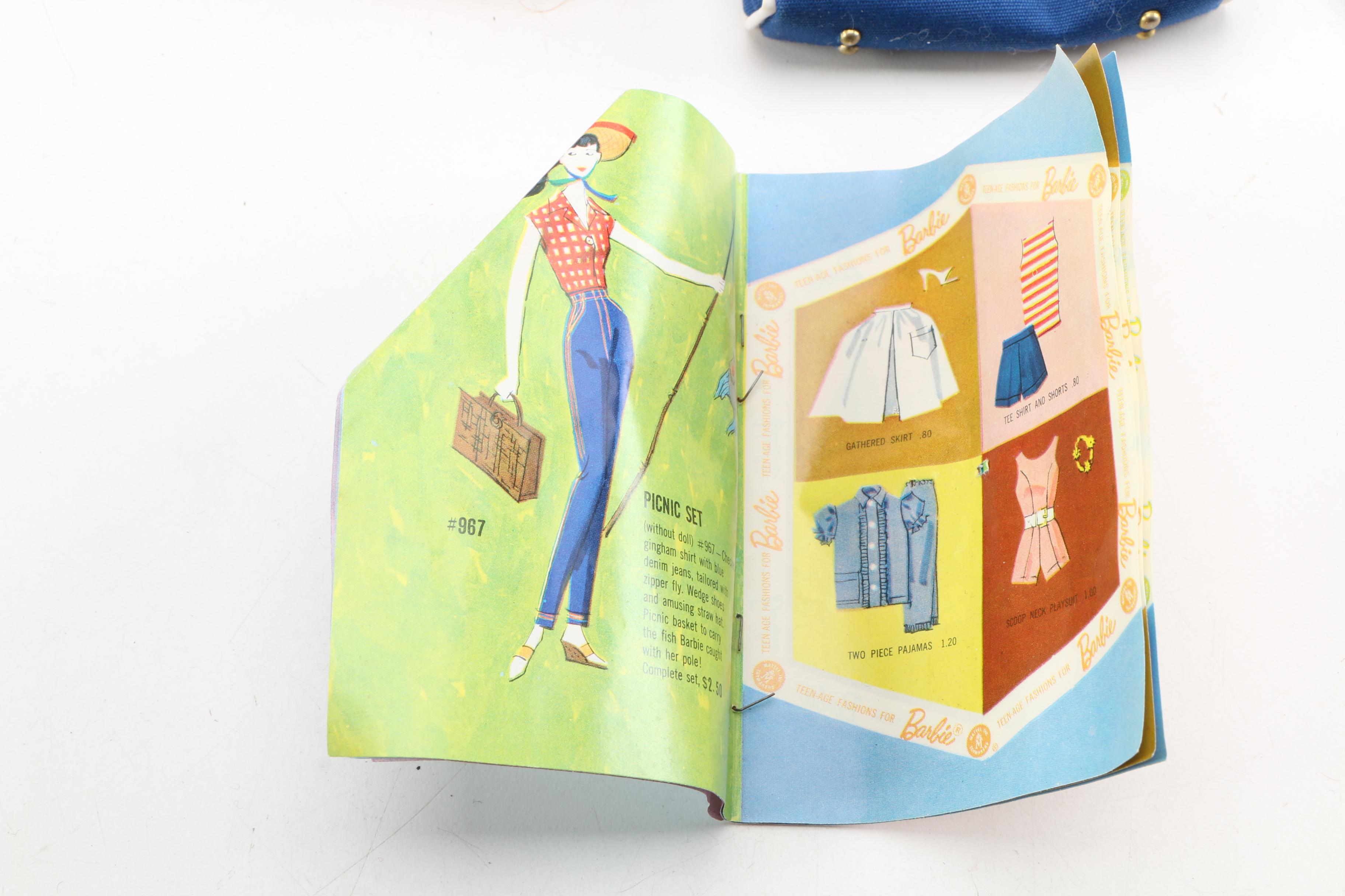 1960s "Fashion Queen" Barbie with 1962 Ponytail Case and Clothing