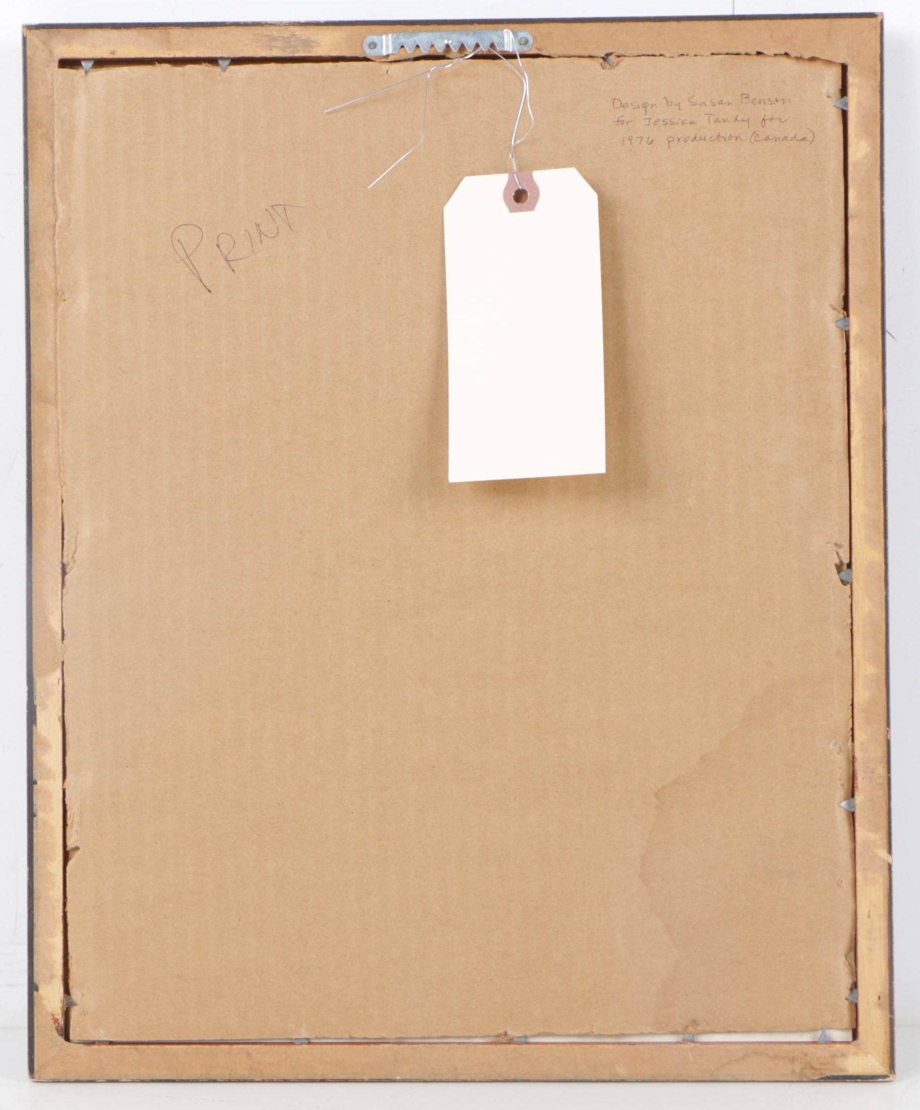 Reproduction Costume Sketch After Susan Benson "Ms. Jessica Tandy - Titania"