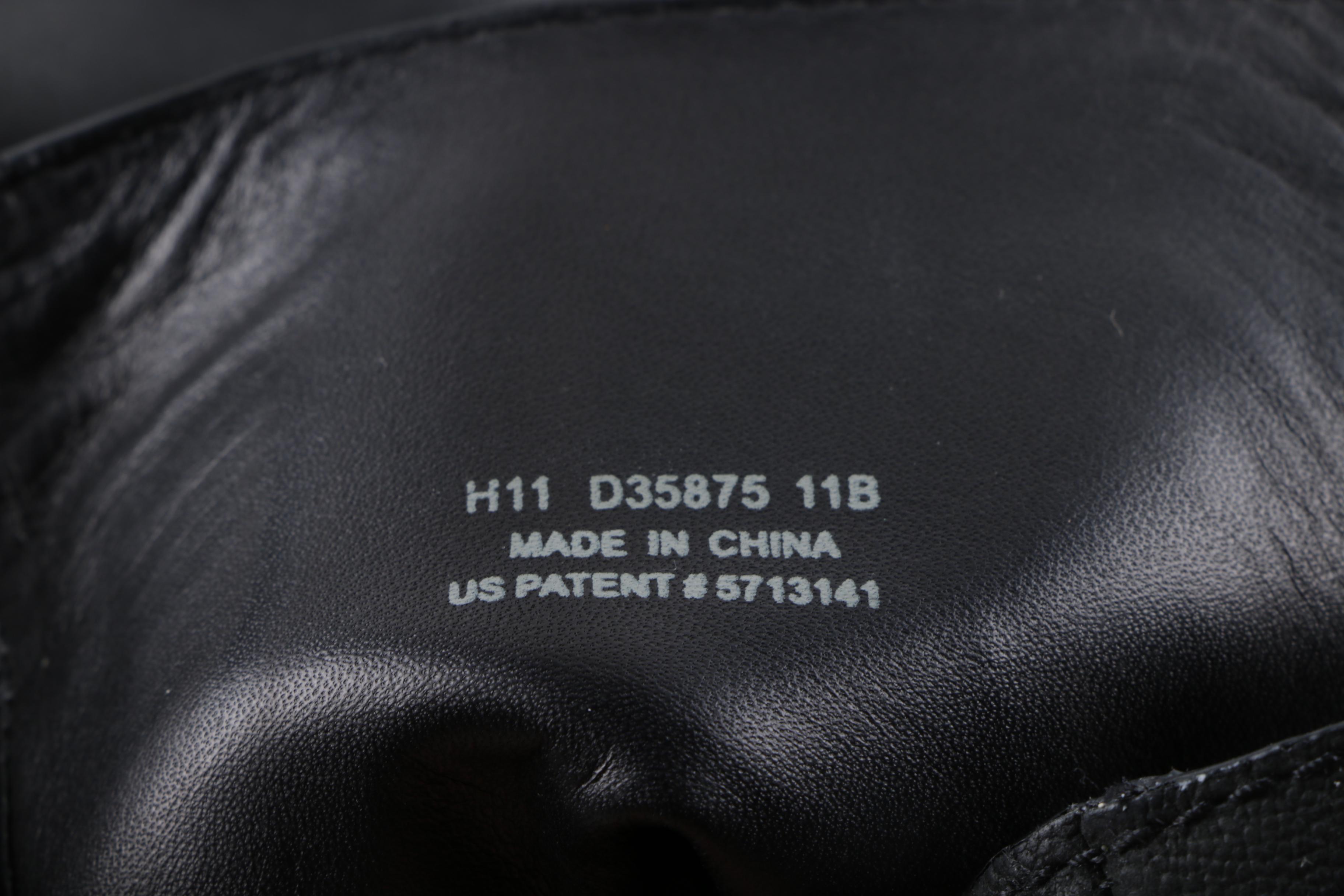 Cole Haan Leora Black Leather Boots with Buckle Straps