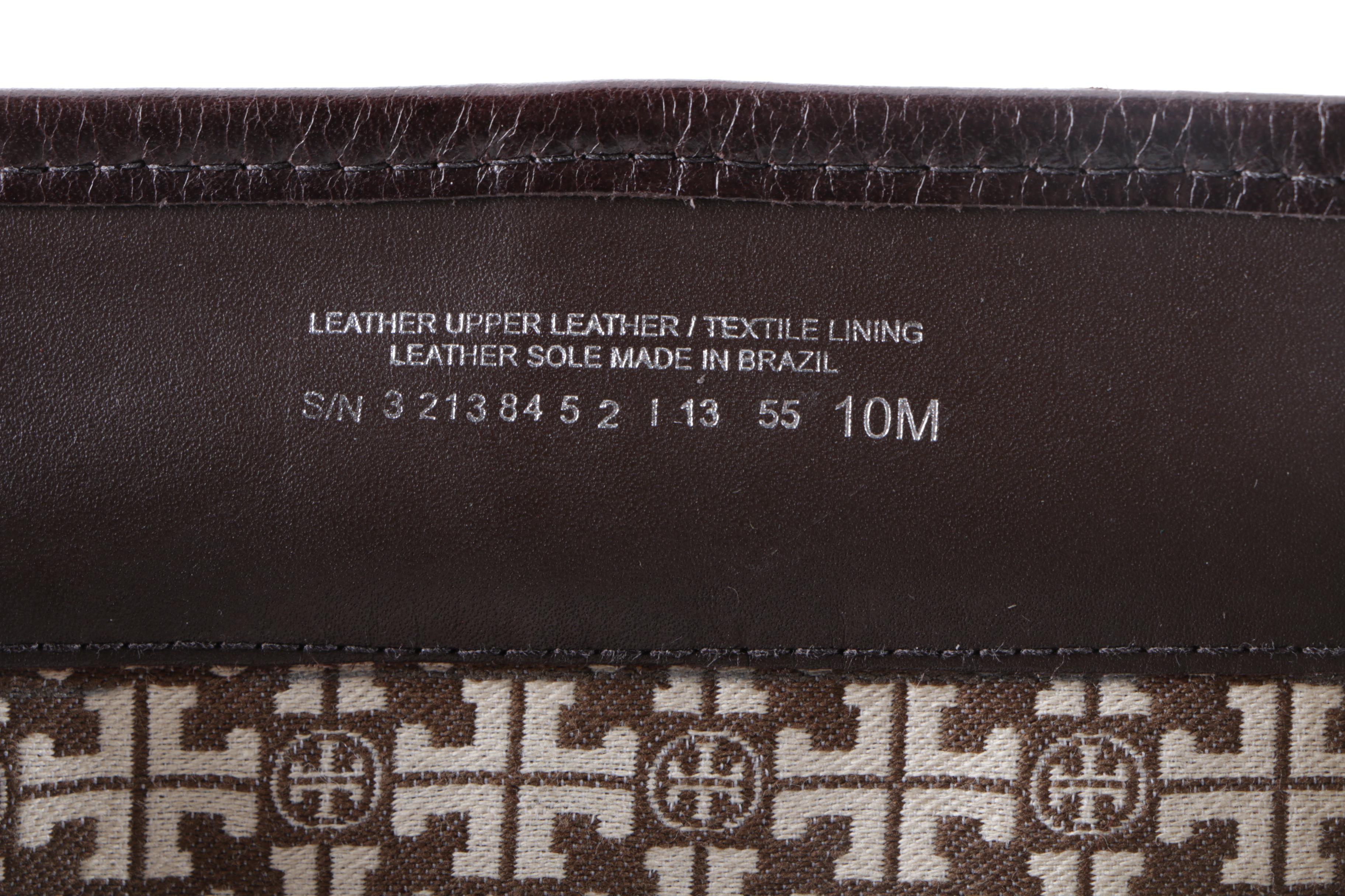 Tory Burch Leona Brown Leather Boots with Side Pocket