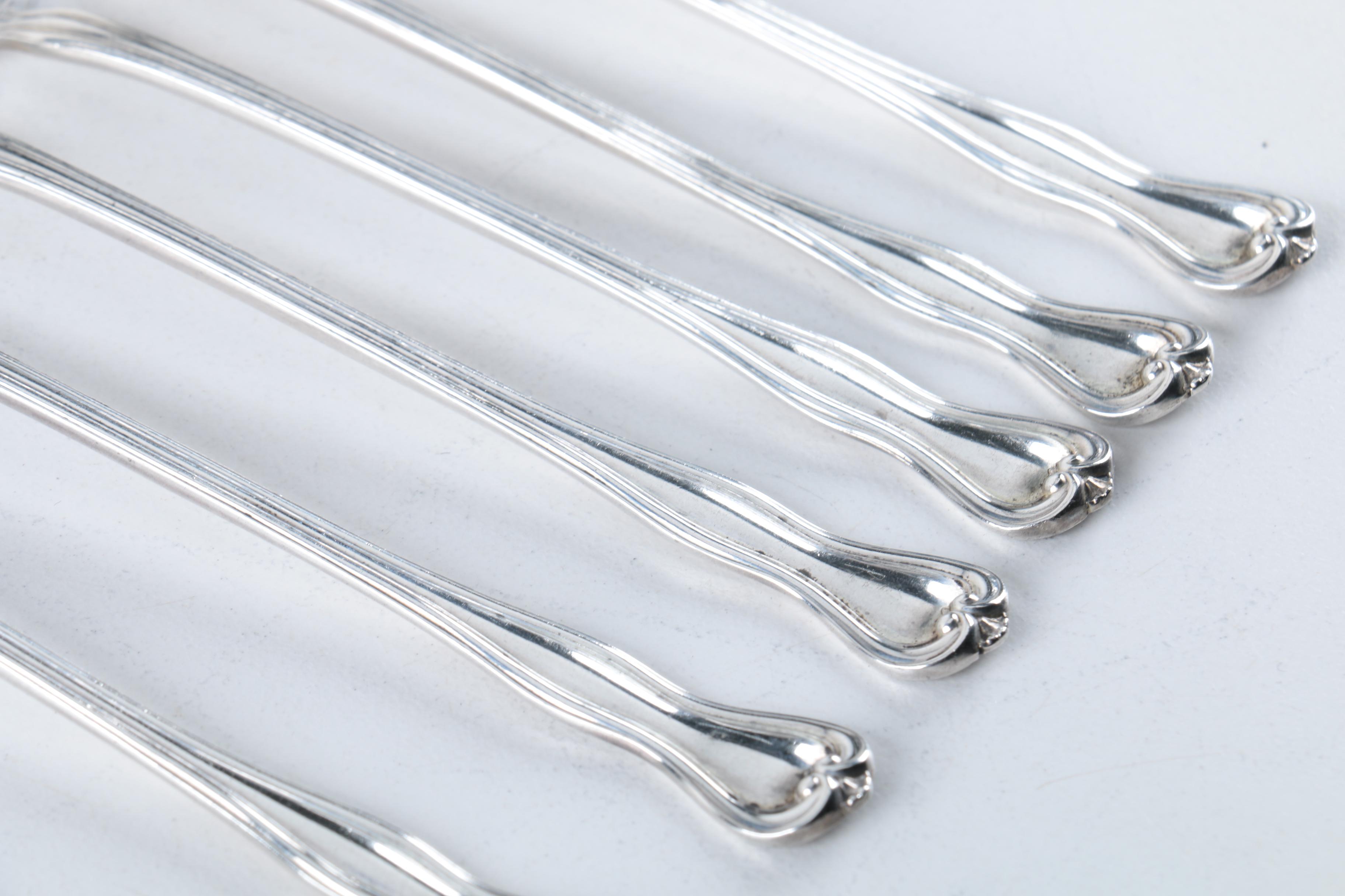 Collection of Mechanics Sterling Co. "Mount Vernon" Sterling Silver Oyster Forks