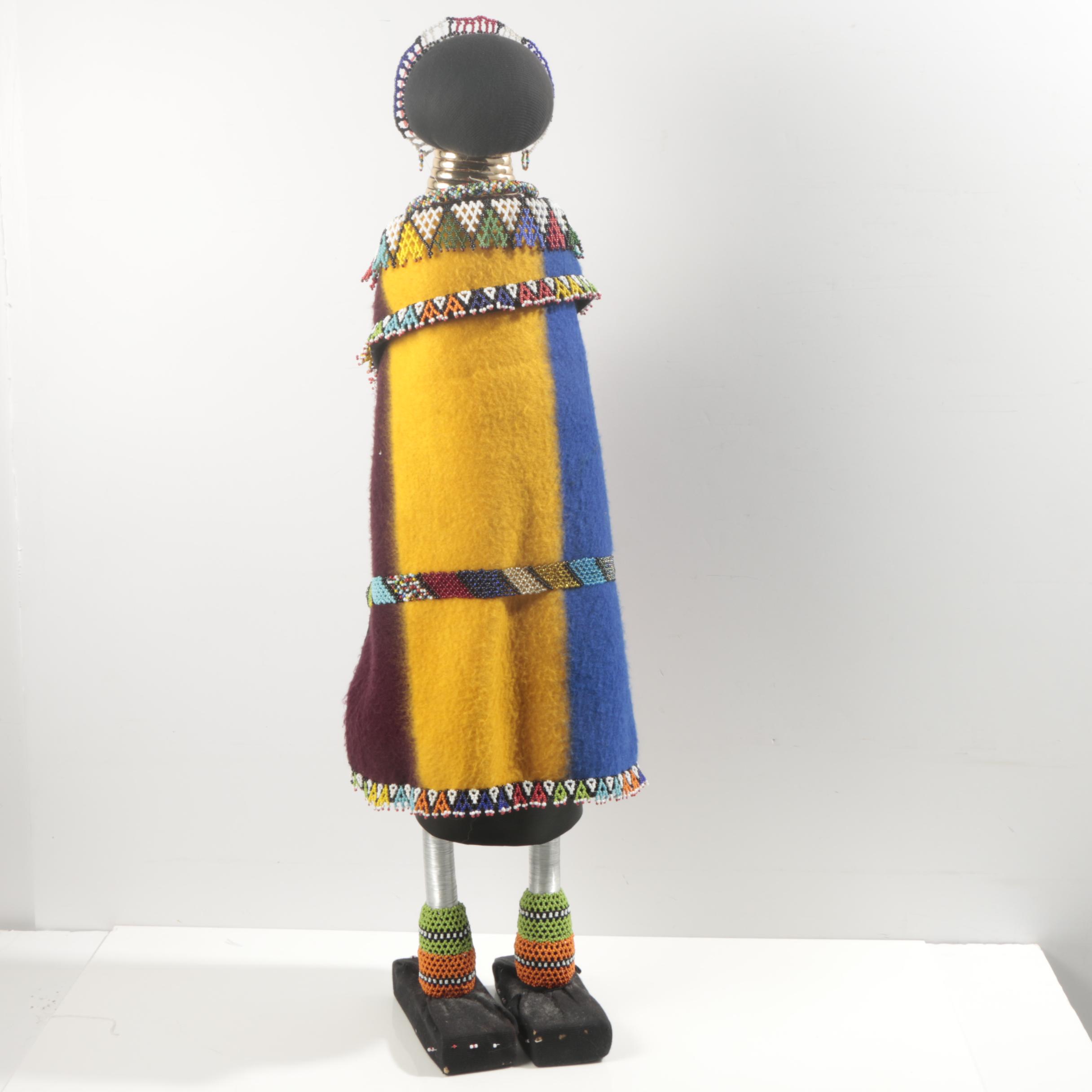 Ndebele Style Beaded Figure From South Africa