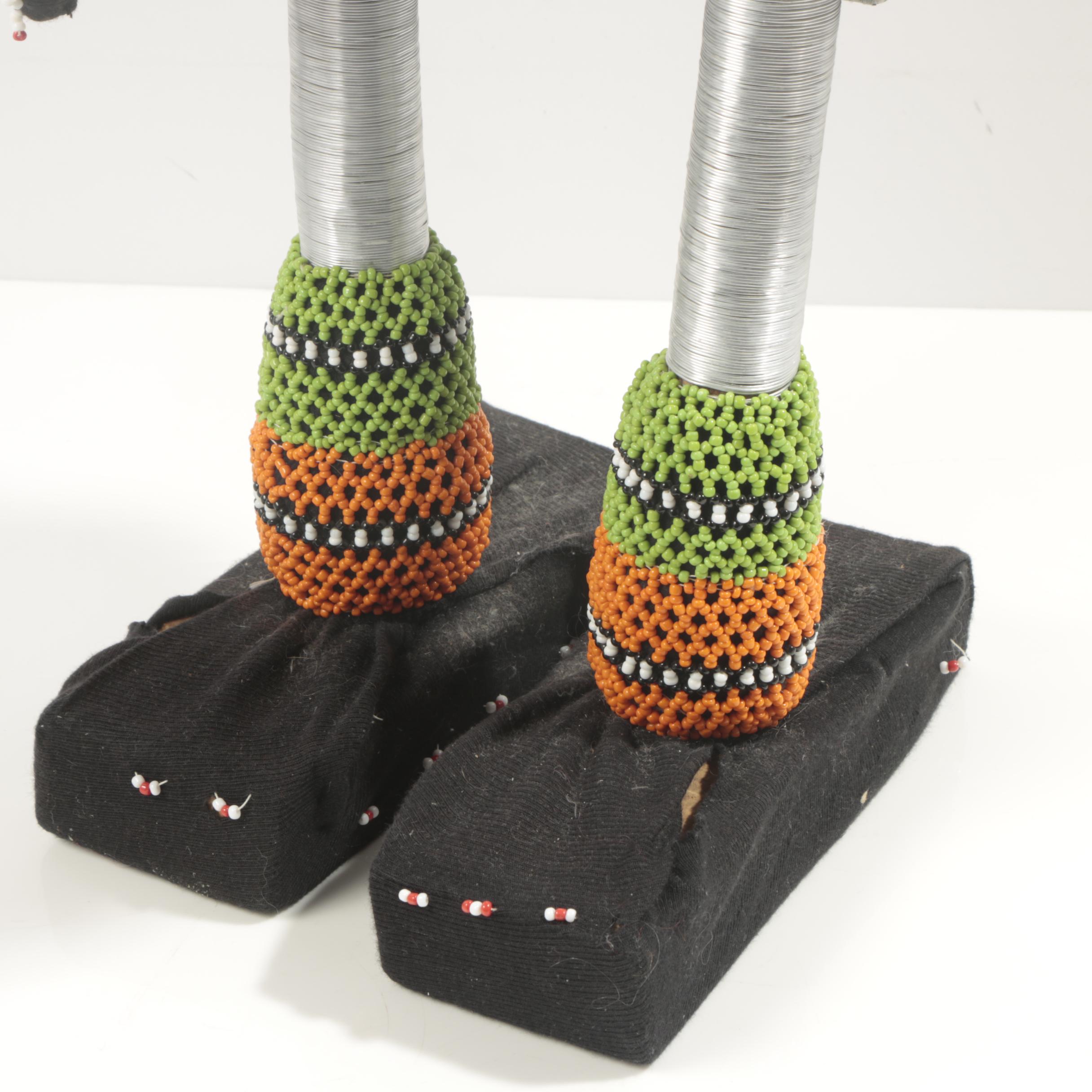 Ndebele Style Beaded Figure From South Africa