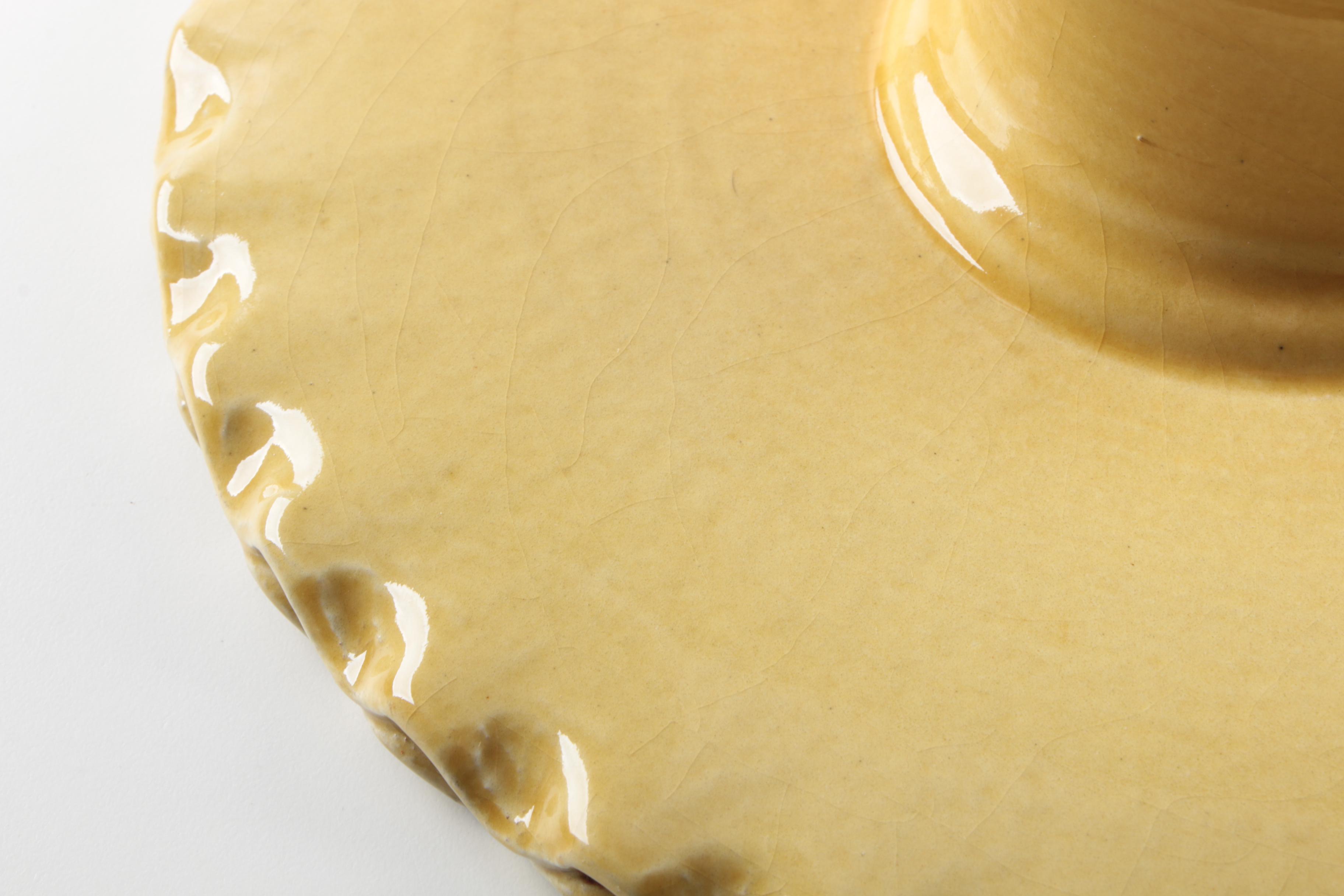 Mexican Ceramic Cake Stand and Serving Plate