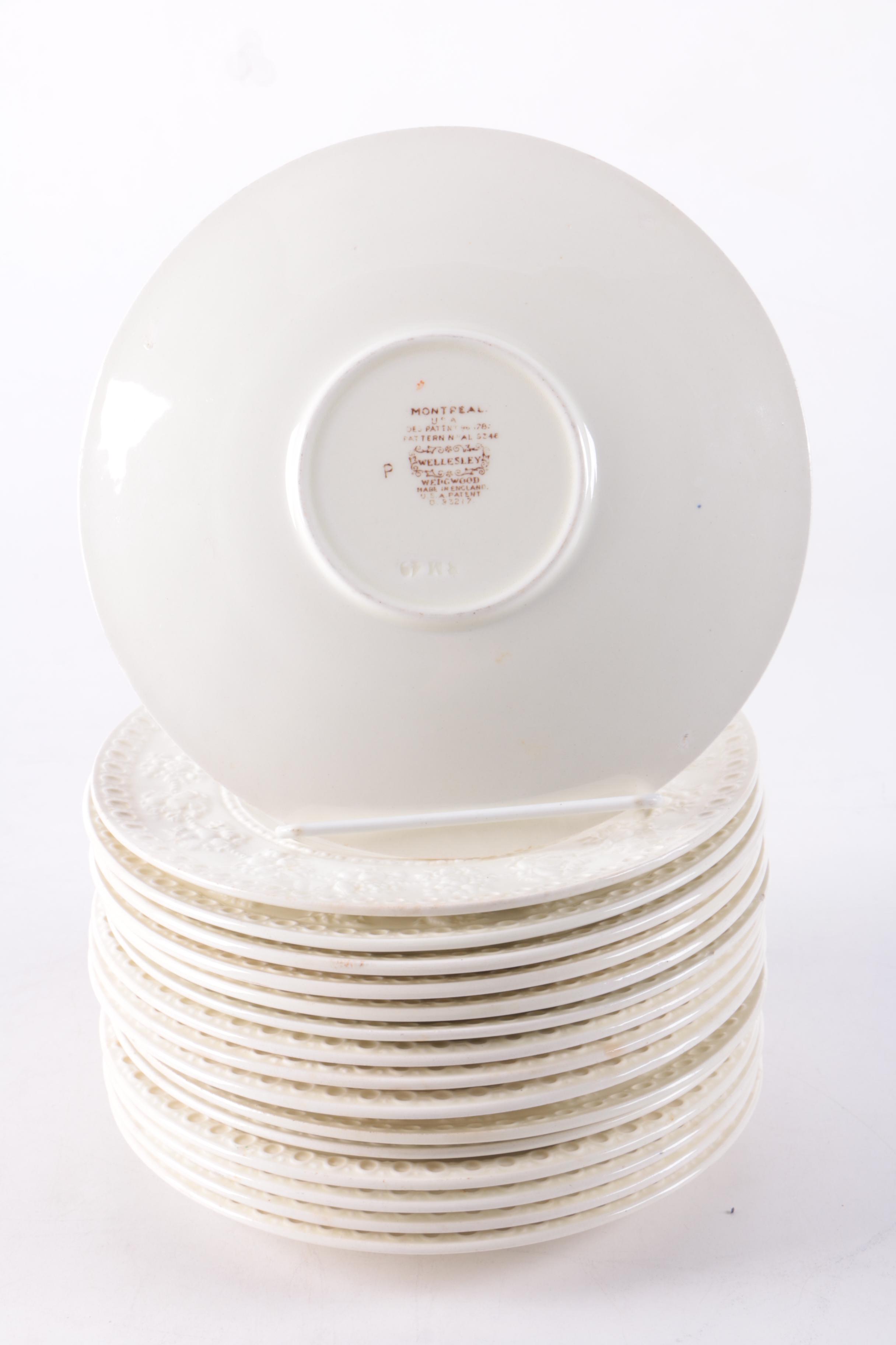 Vintage Wedgwood Wellesley "Montreal" Embossed Dinnerware 1930-57