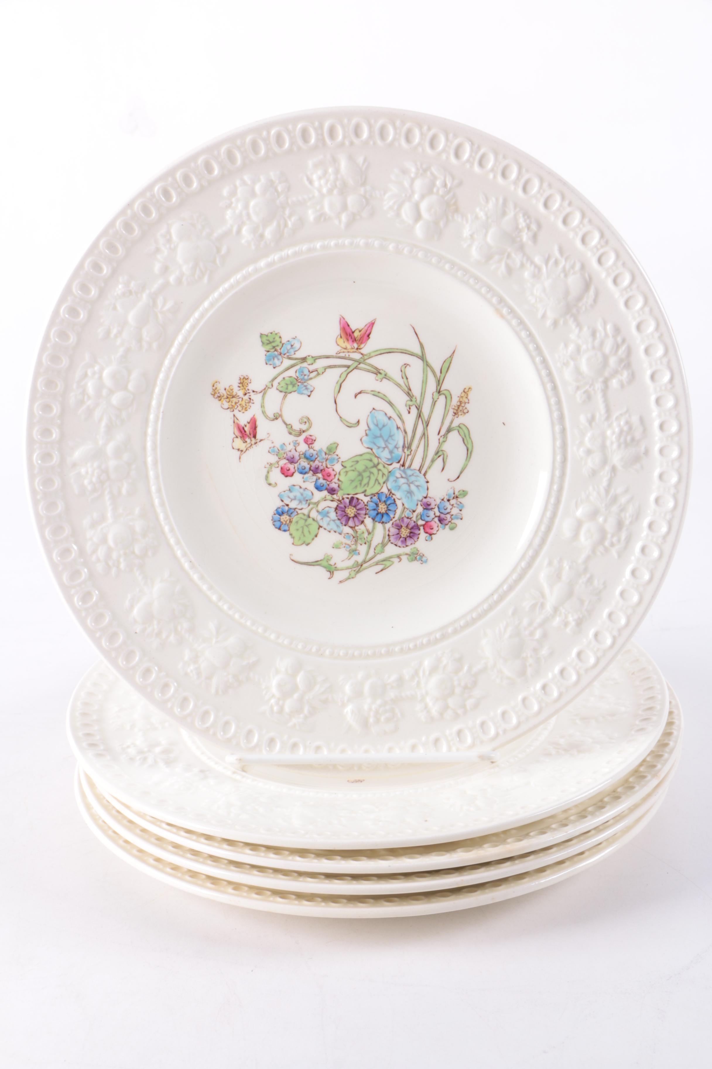 Vintage Wedgwood Wellesley "Montreal" Embossed Dinnerware 1930-57