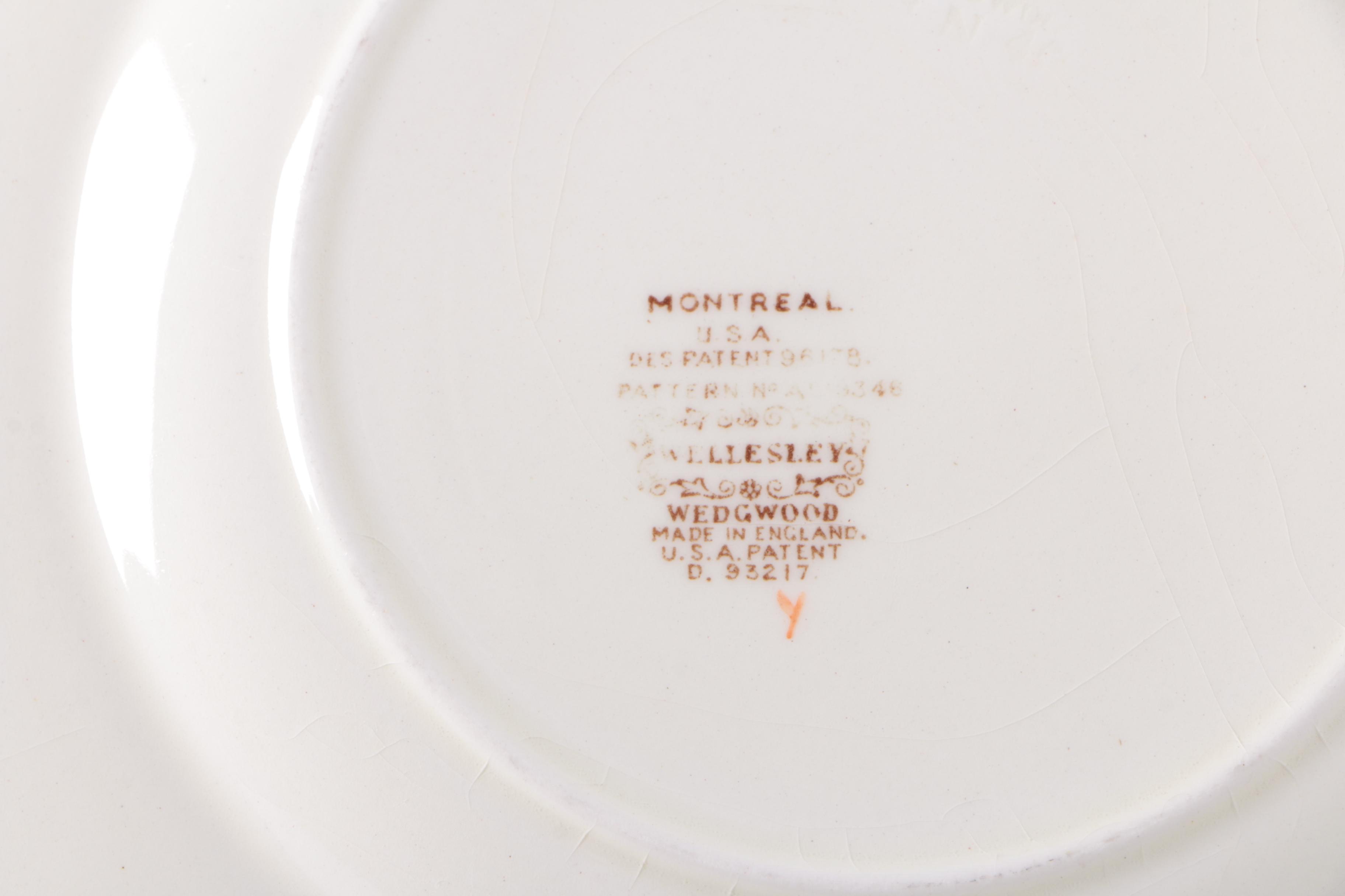 Vintage Wedgwood Wellesley "Montreal" Embossed Dinnerware 1930-57