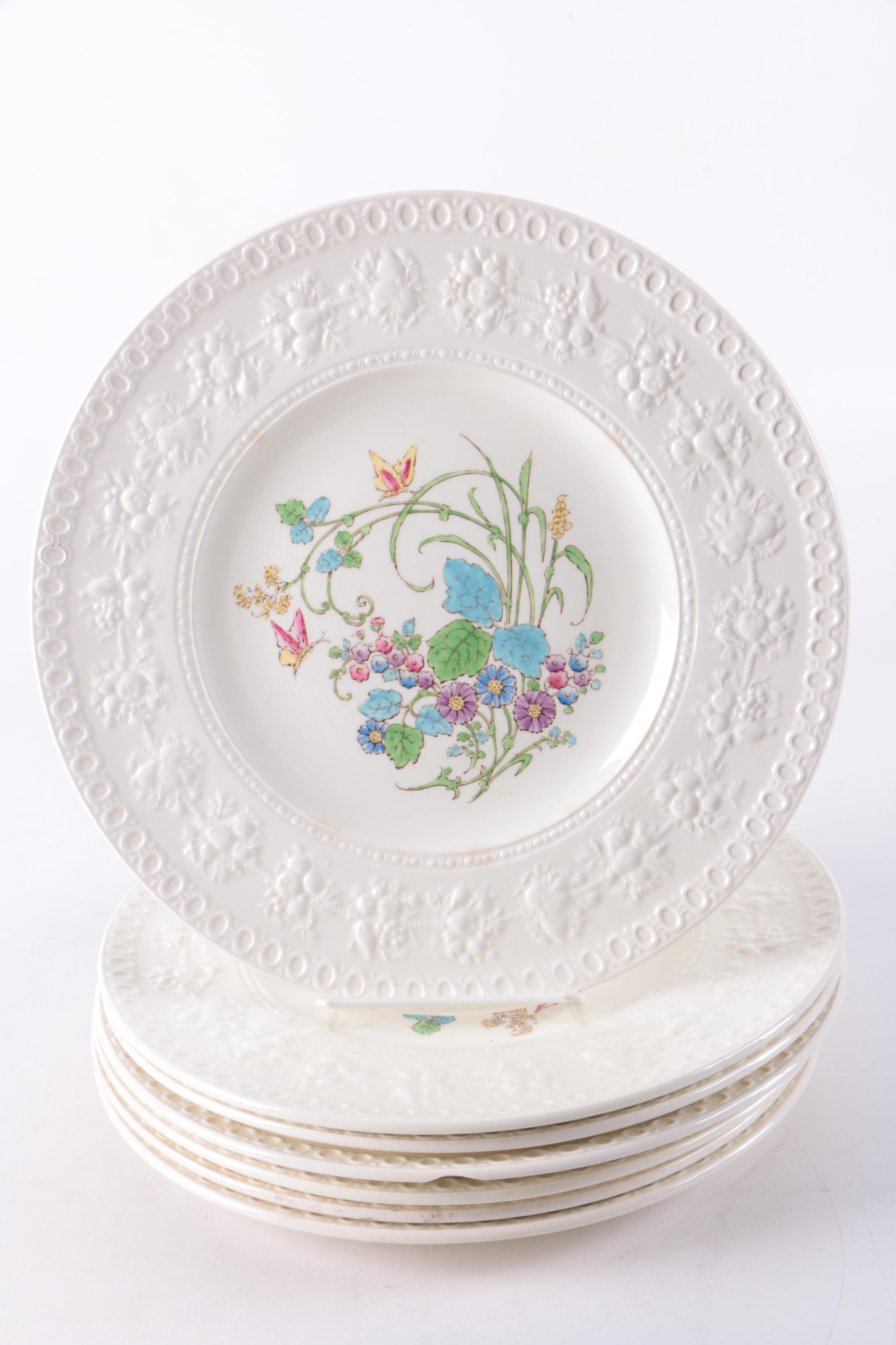 Vintage Wedgwood Wellesley "Montreal" Embossed Dinnerware 1930-57