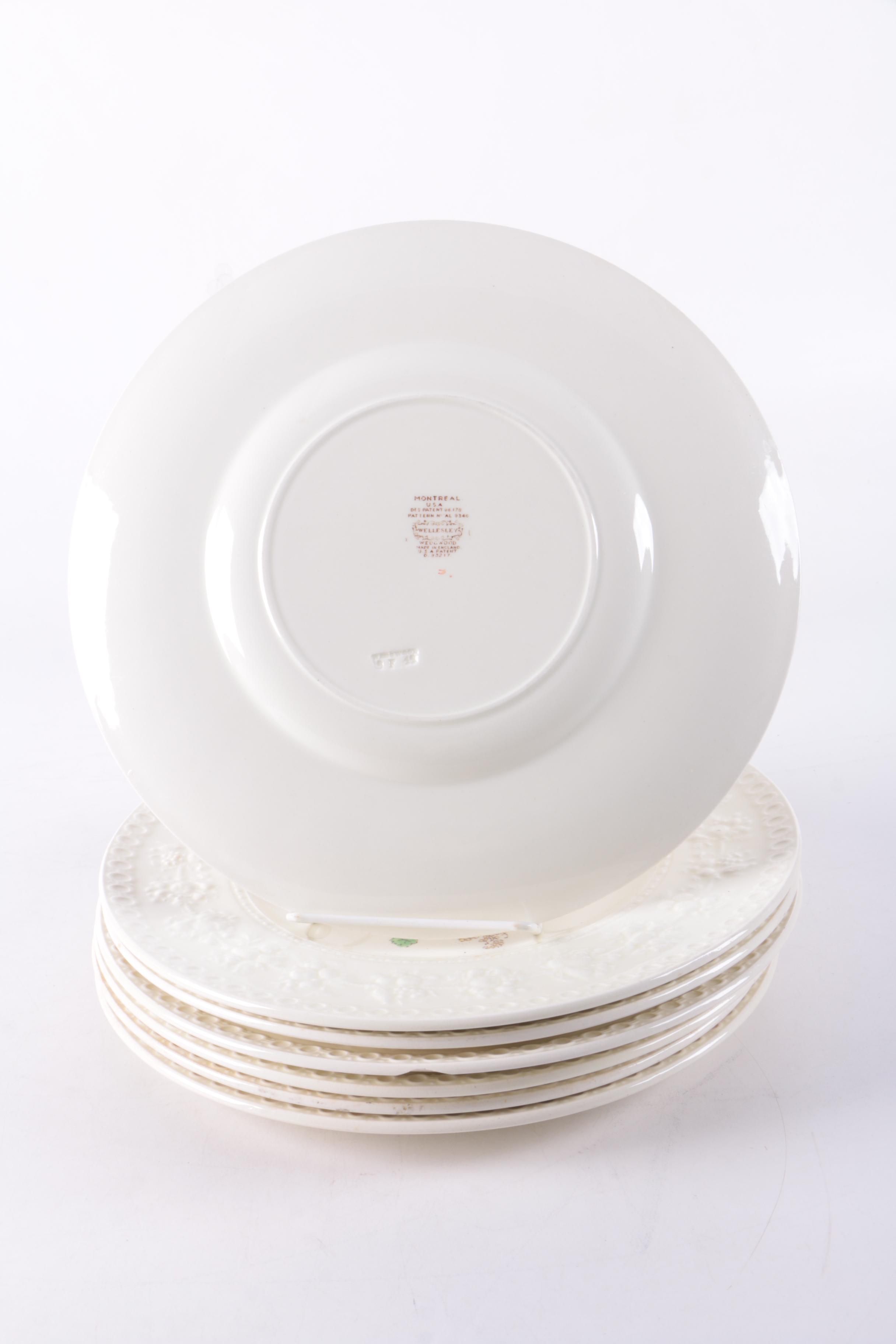 Vintage Wedgwood Wellesley "Montreal" Embossed Dinnerware 1930-57