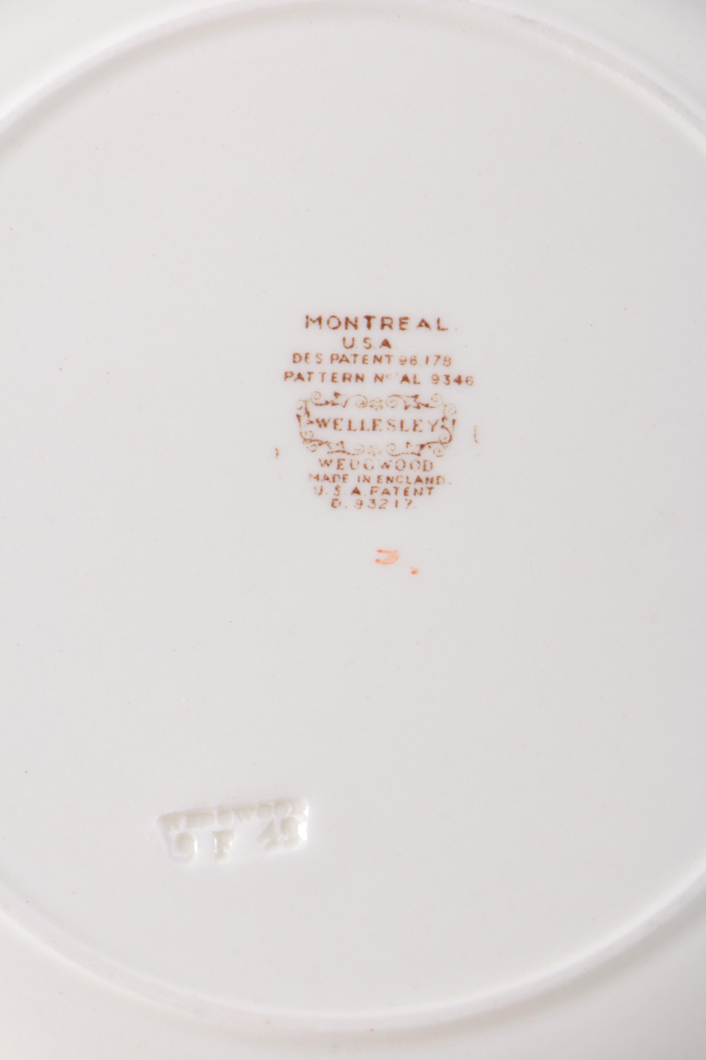 Vintage Wedgwood Wellesley "Montreal" Embossed Dinnerware 1930-57