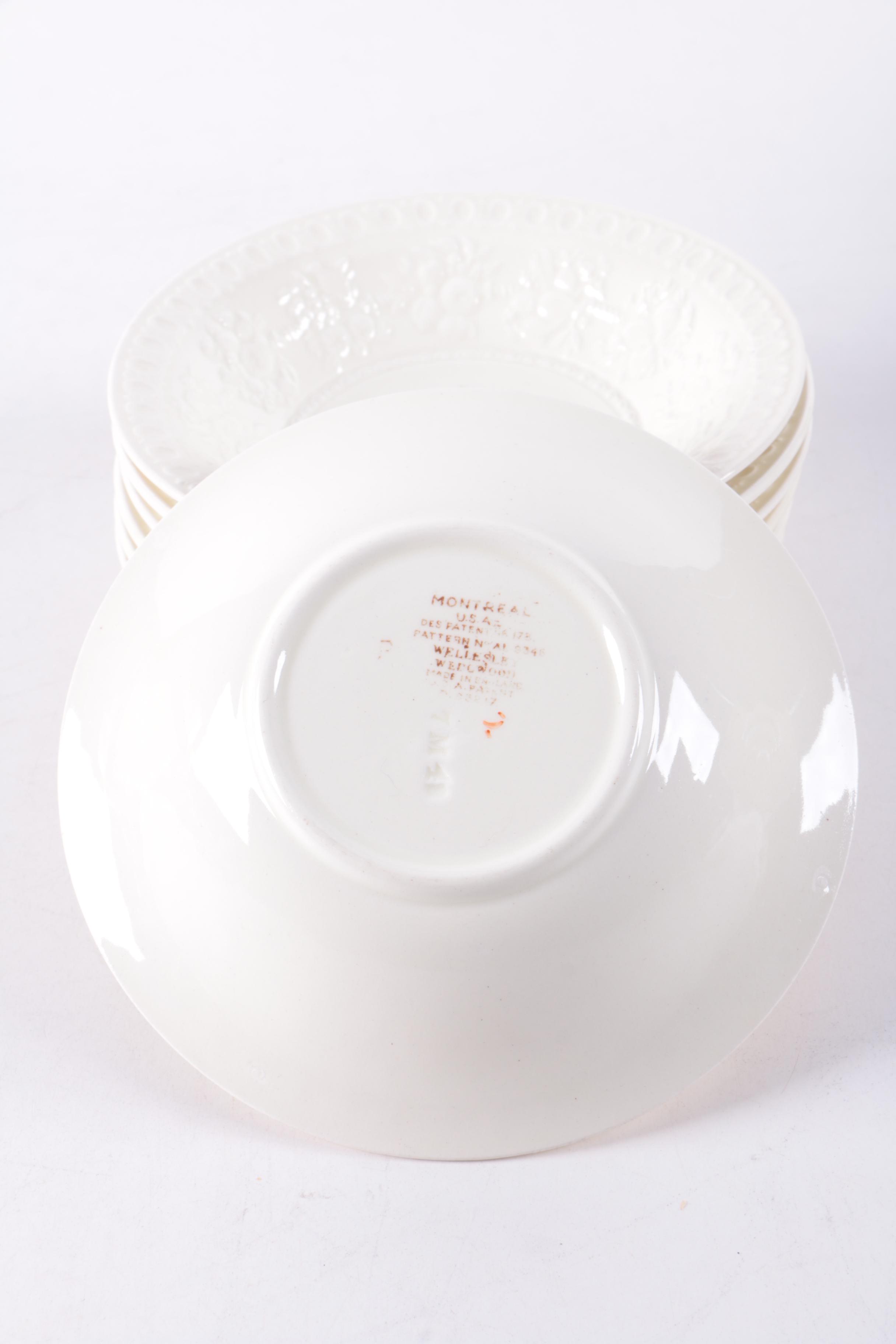 Vintage Wedgwood Wellesley "Montreal" Embossed Dinnerware 1930-57