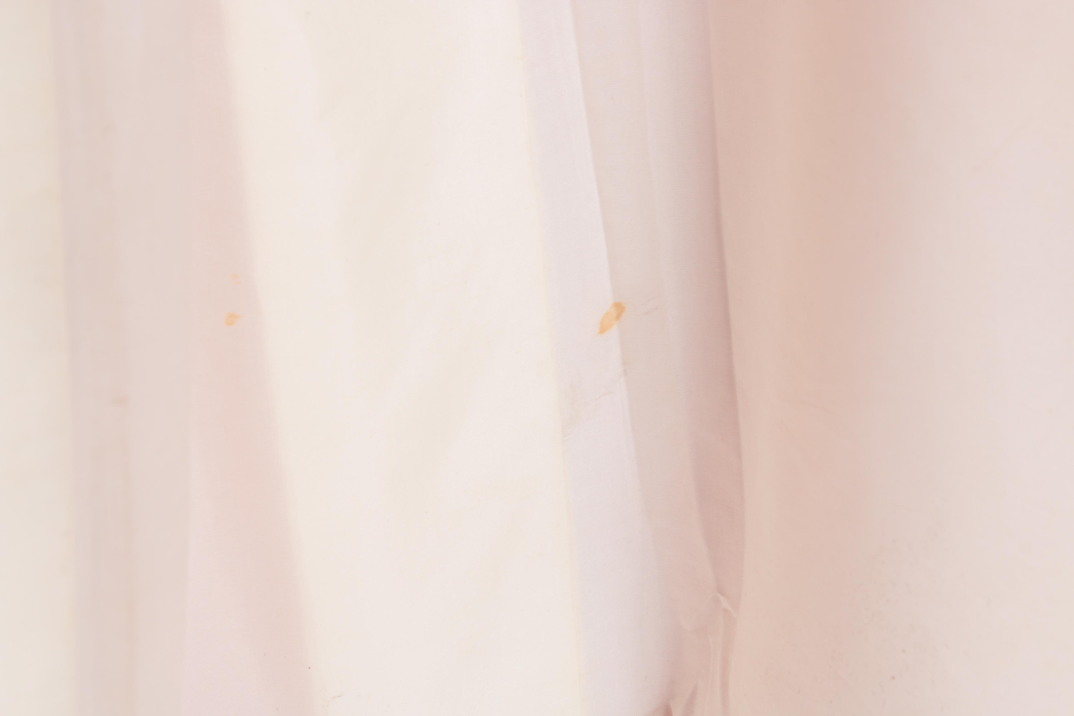 Vintage Japanese Embroidered Silk Furisode Kimono and Display Rod