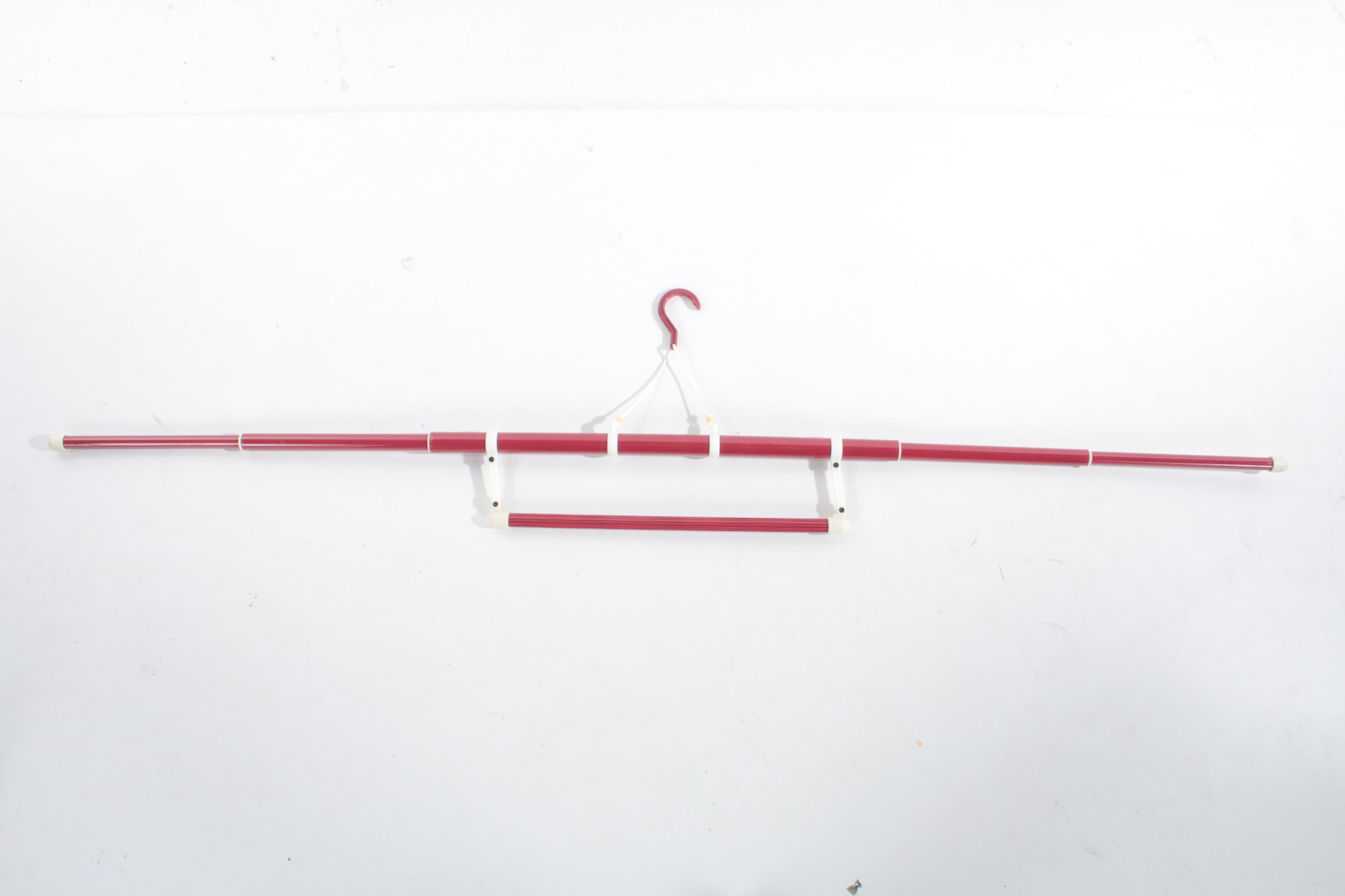 Vintage Japanese Embroidered Silk Furisode Kimono and Display Rod