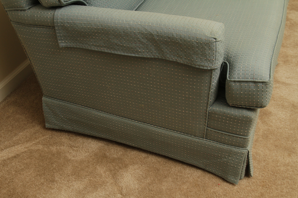 Blue Upholstered Club Chair