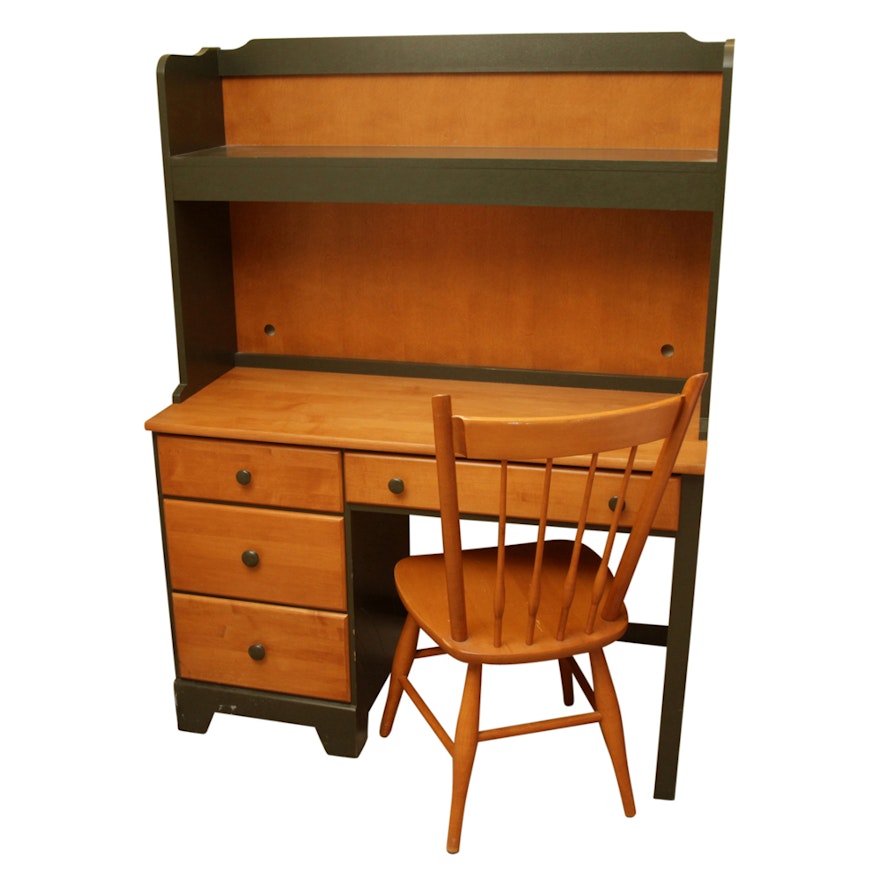Desk, Hutch and Chair by Moosehead Furniture