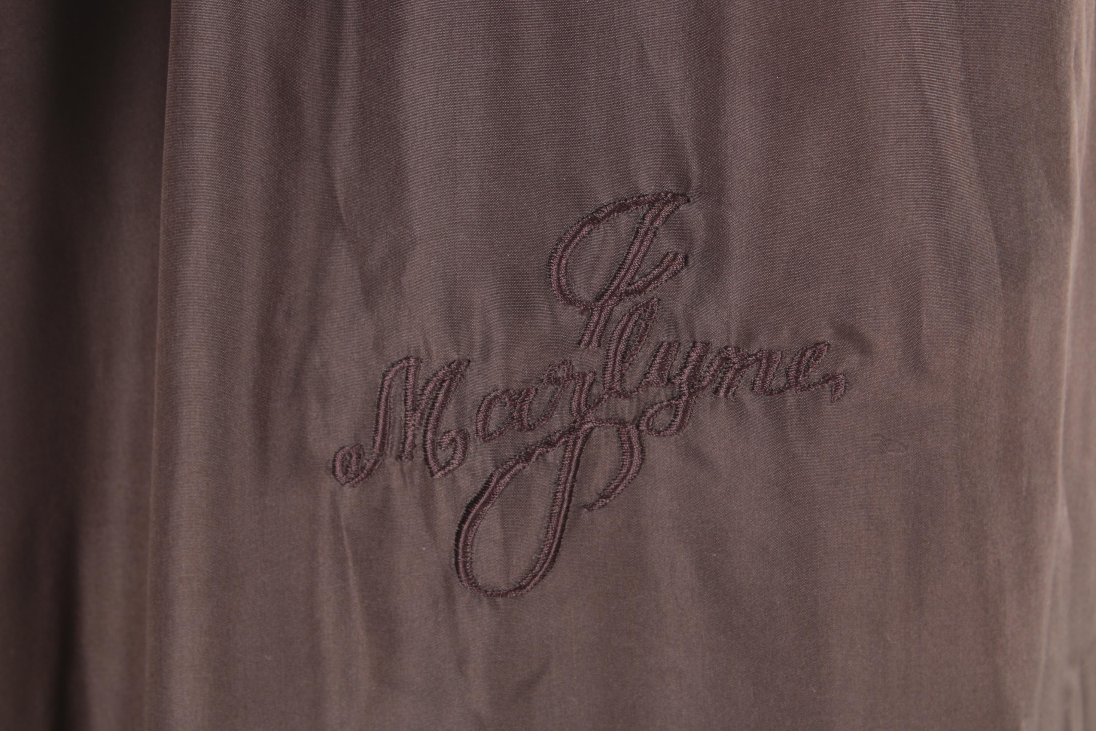 Women's Vintage Revillon Mahogany Mink Fur Coat with Marten Fur Collar and Cuffs