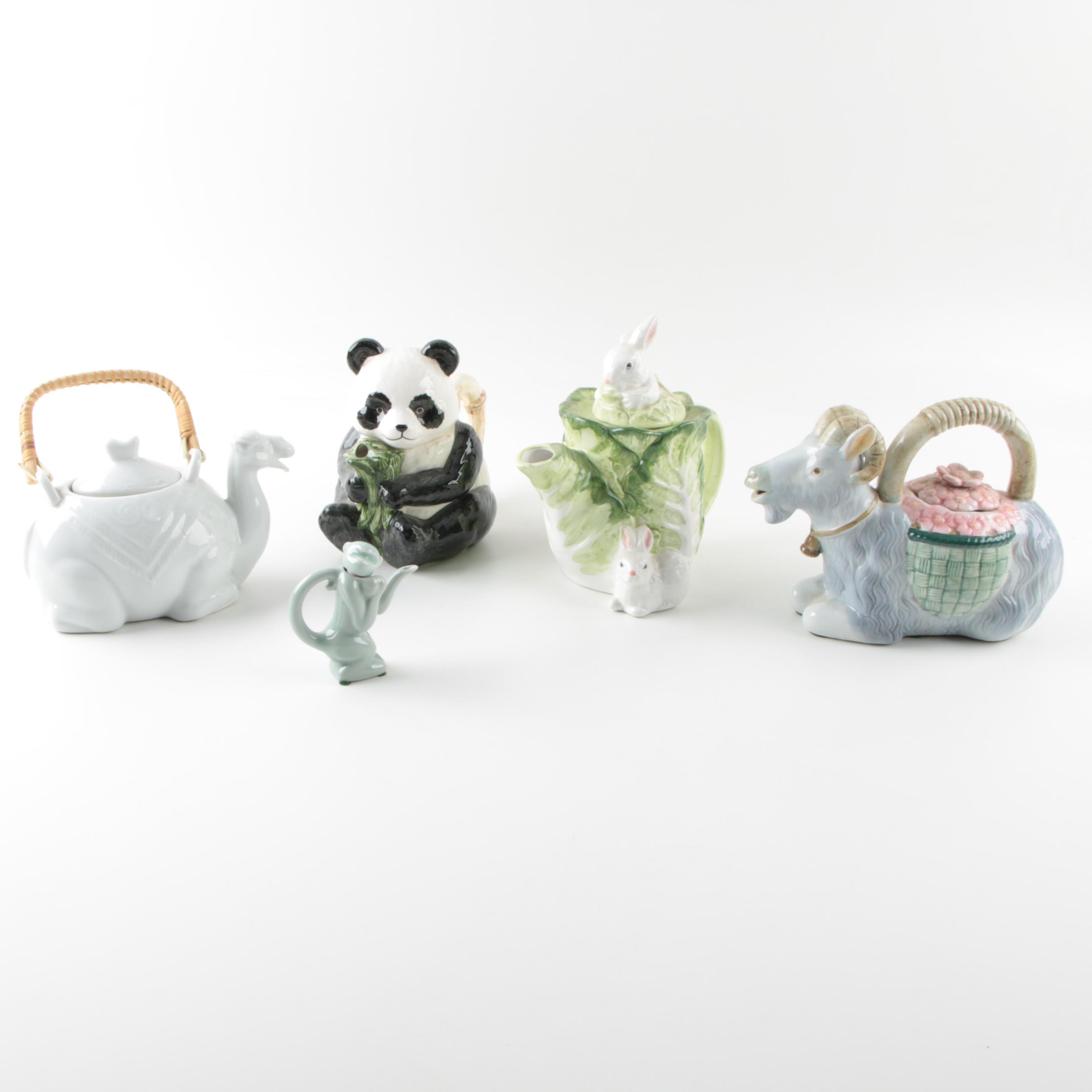 Animal Figural Ceramic Teapots