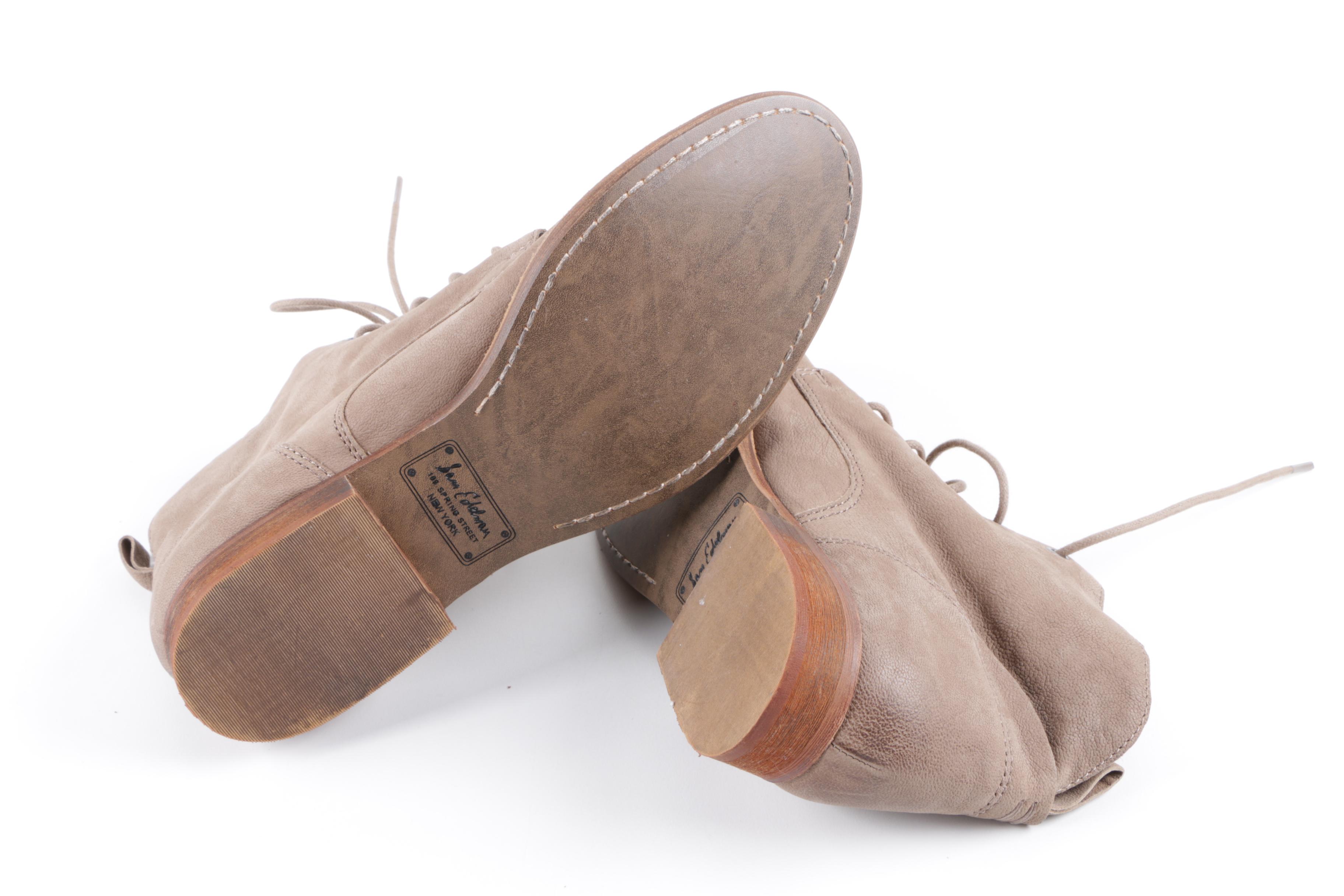 Sam Edelman Booties and Steve Madden Estee Leather Upper Heeled Sandals