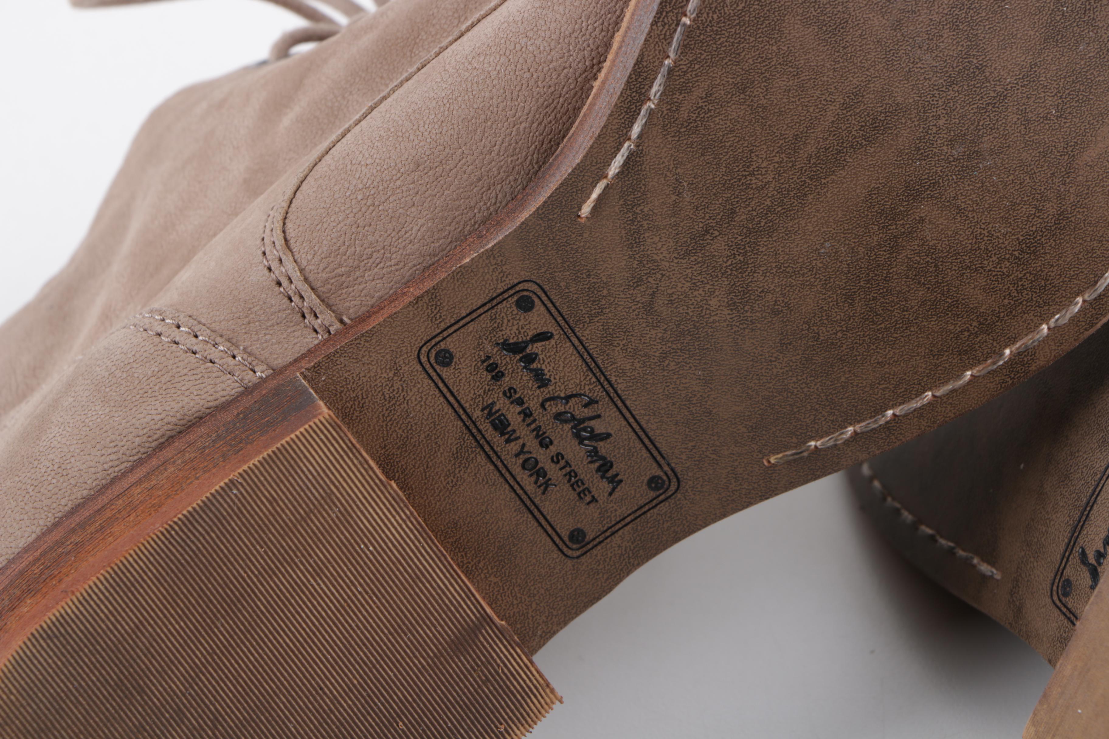 Sam Edelman Booties and Steve Madden Estee Leather Upper Heeled Sandals