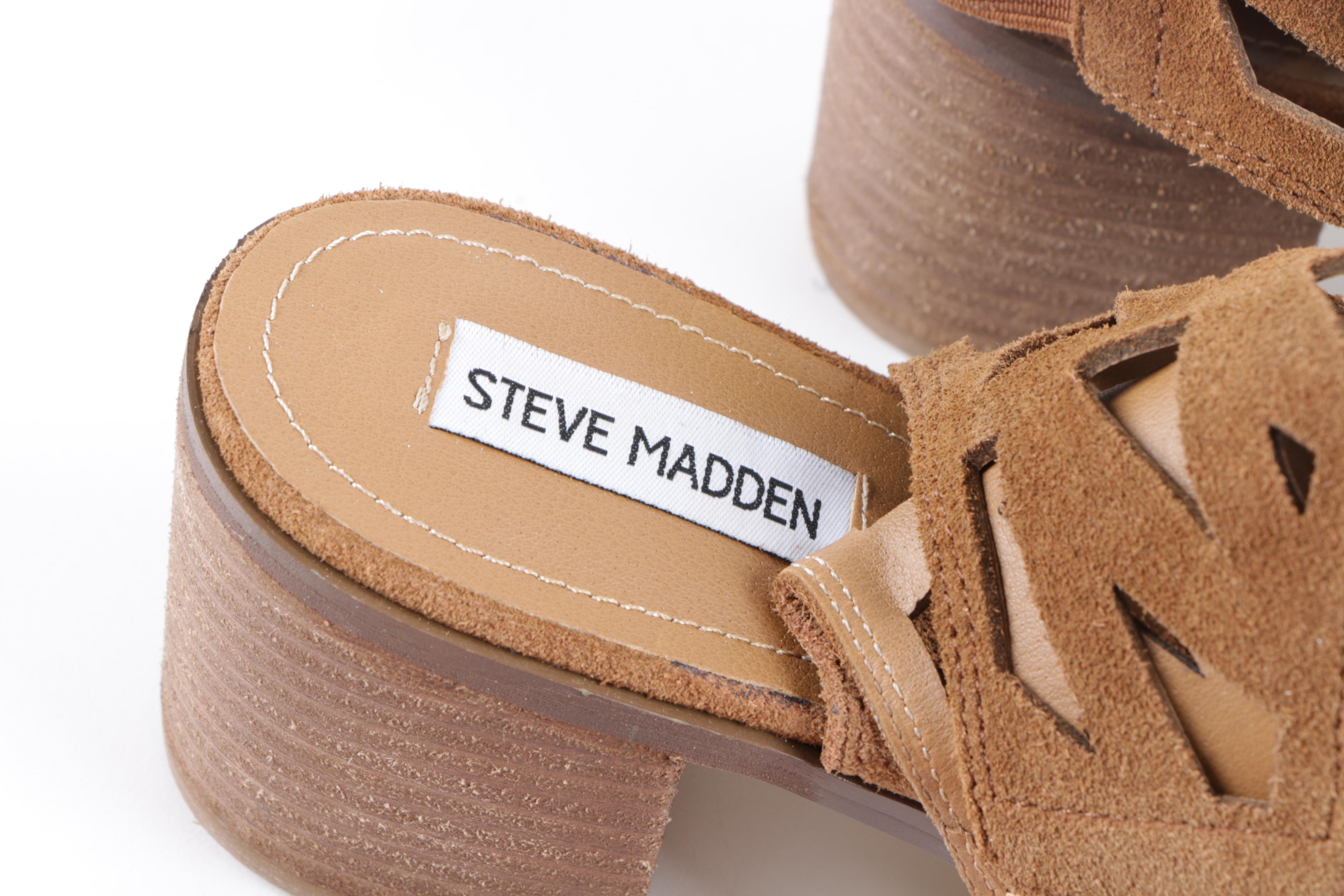 Sam Edelman Booties and Steve Madden Estee Leather Upper Heeled Sandals