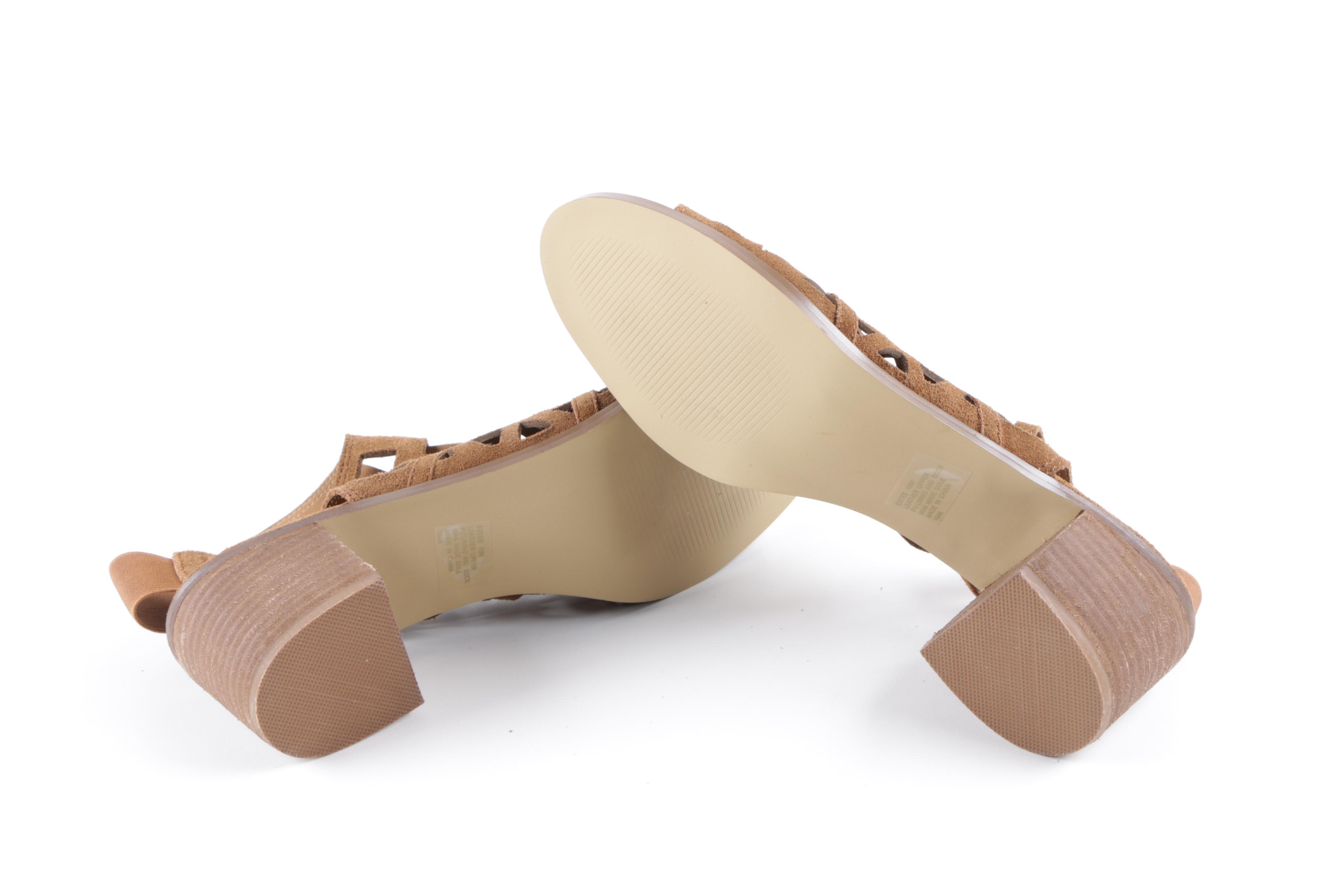 Sam Edelman Booties and Steve Madden Estee Leather Upper Heeled Sandals